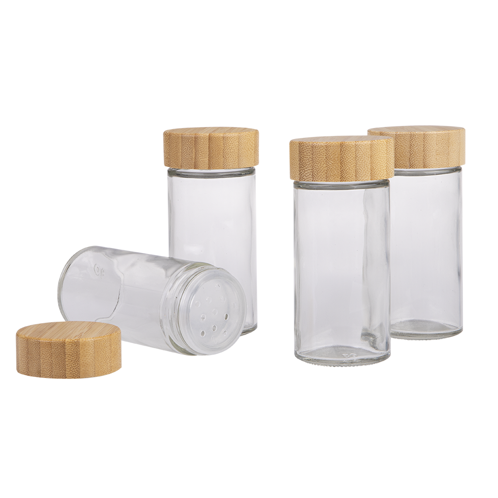Appetito Round Spice Jar with Bamboo Lid 85ml