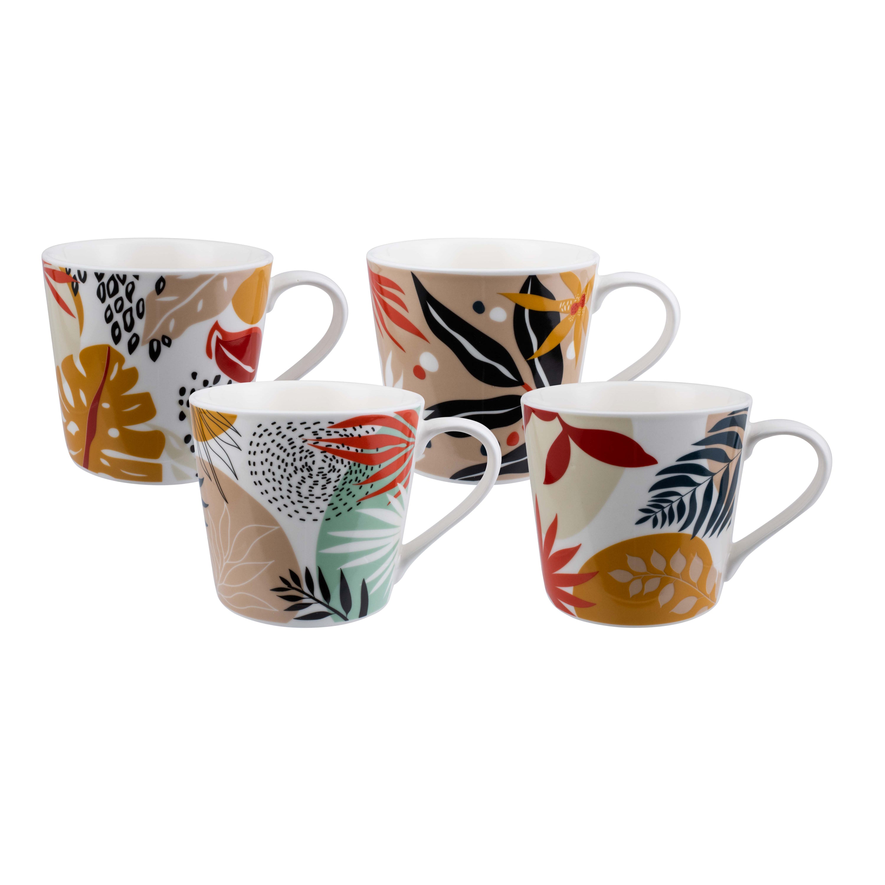 Bundanoon Mod Mug 400ml Set of 4 Abstract Paradise