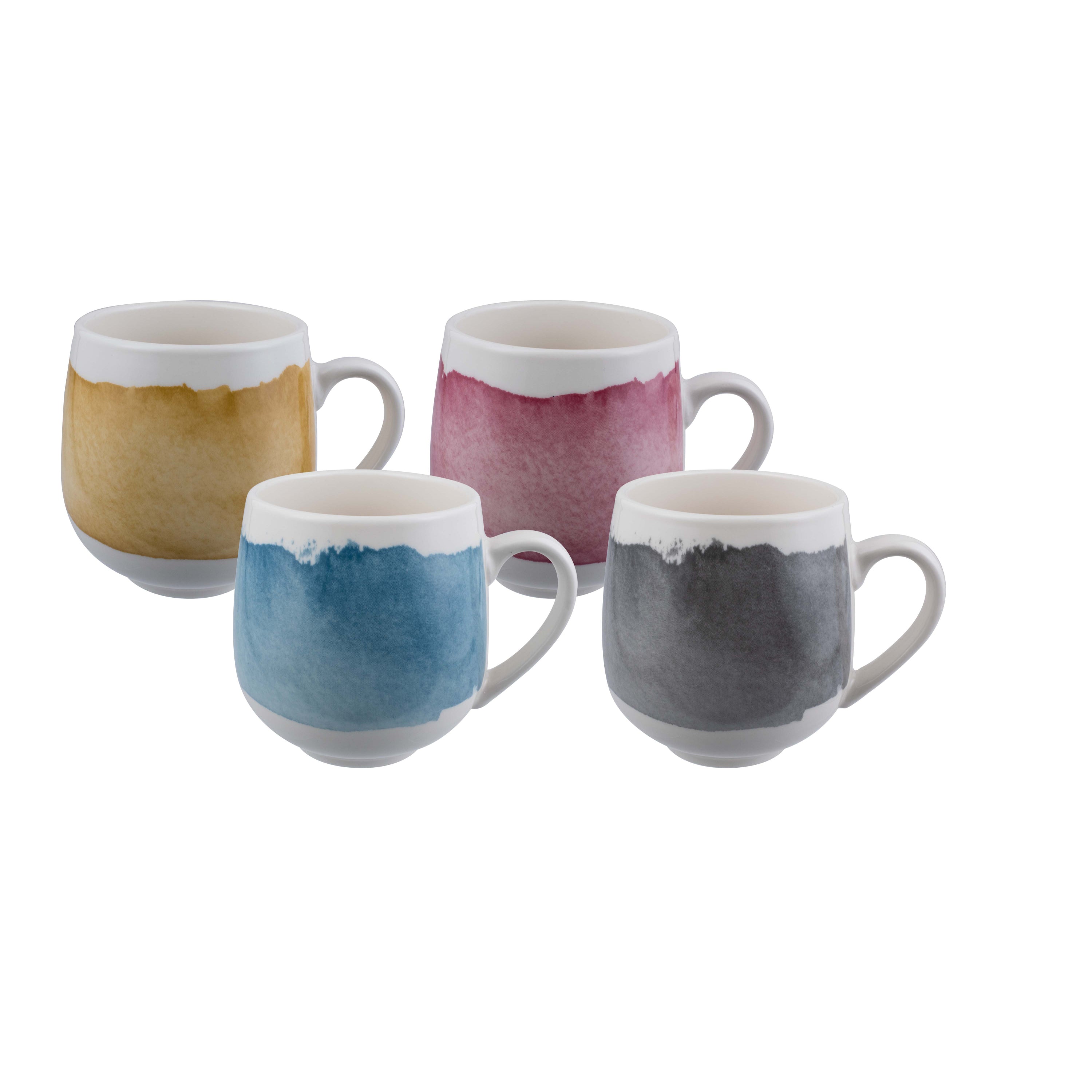 Bundanoon Huggie Mug 520ml Set of 4 Banded Jewels