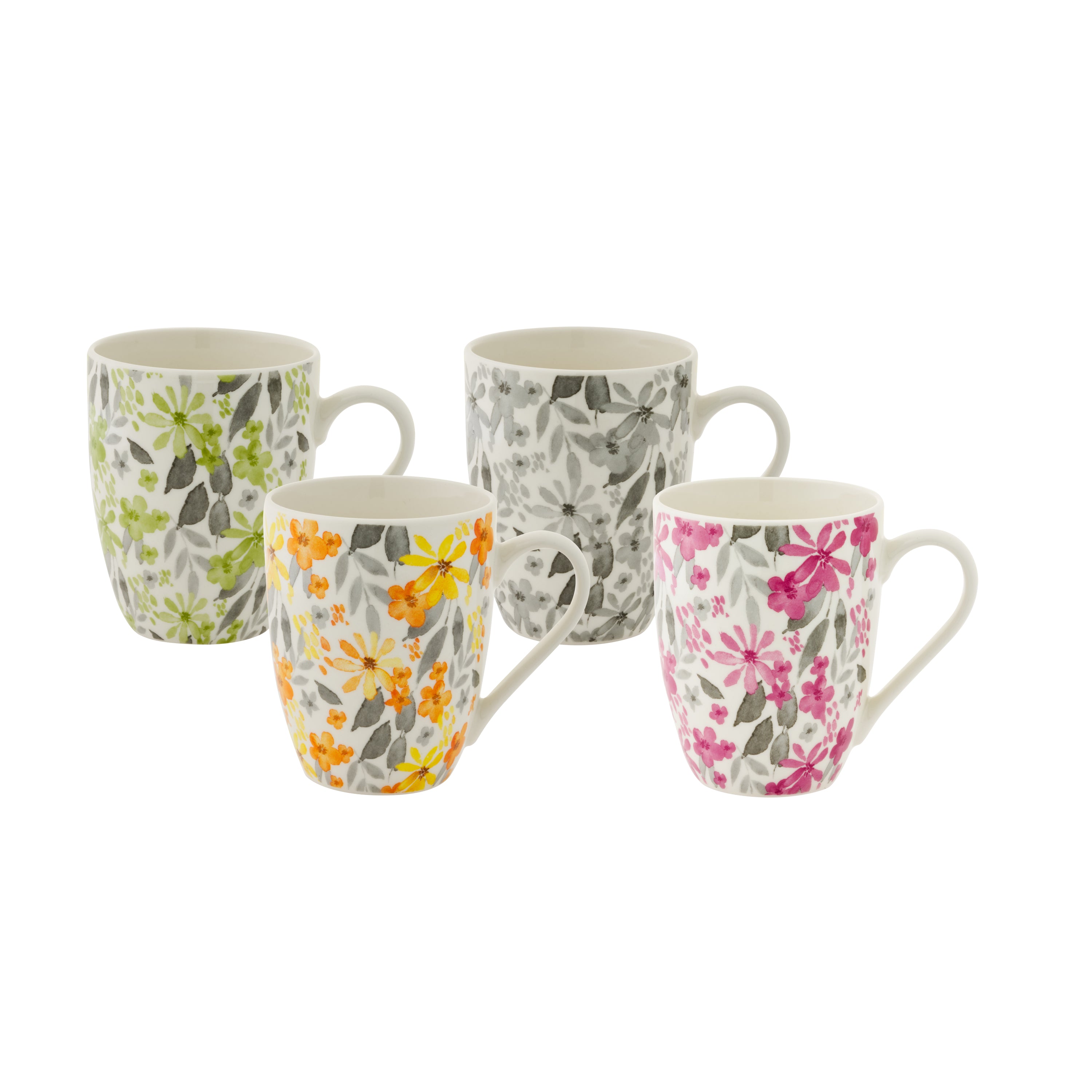 Bundanoon Coupe Mug 340ml Set of 4 Floral