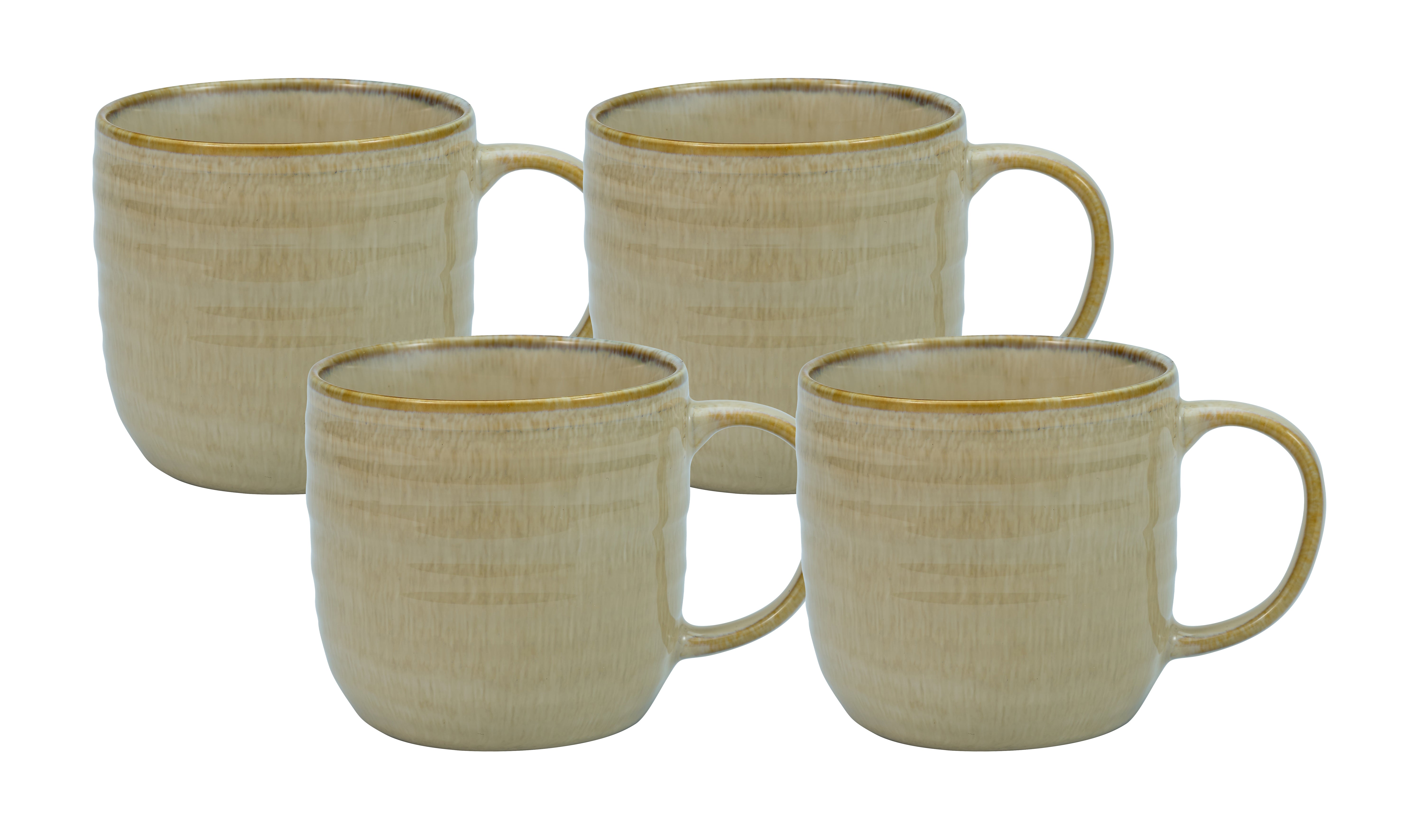 Bundanoon Classic Mug 370ml Set of 4 - Textured Reactive Glaze