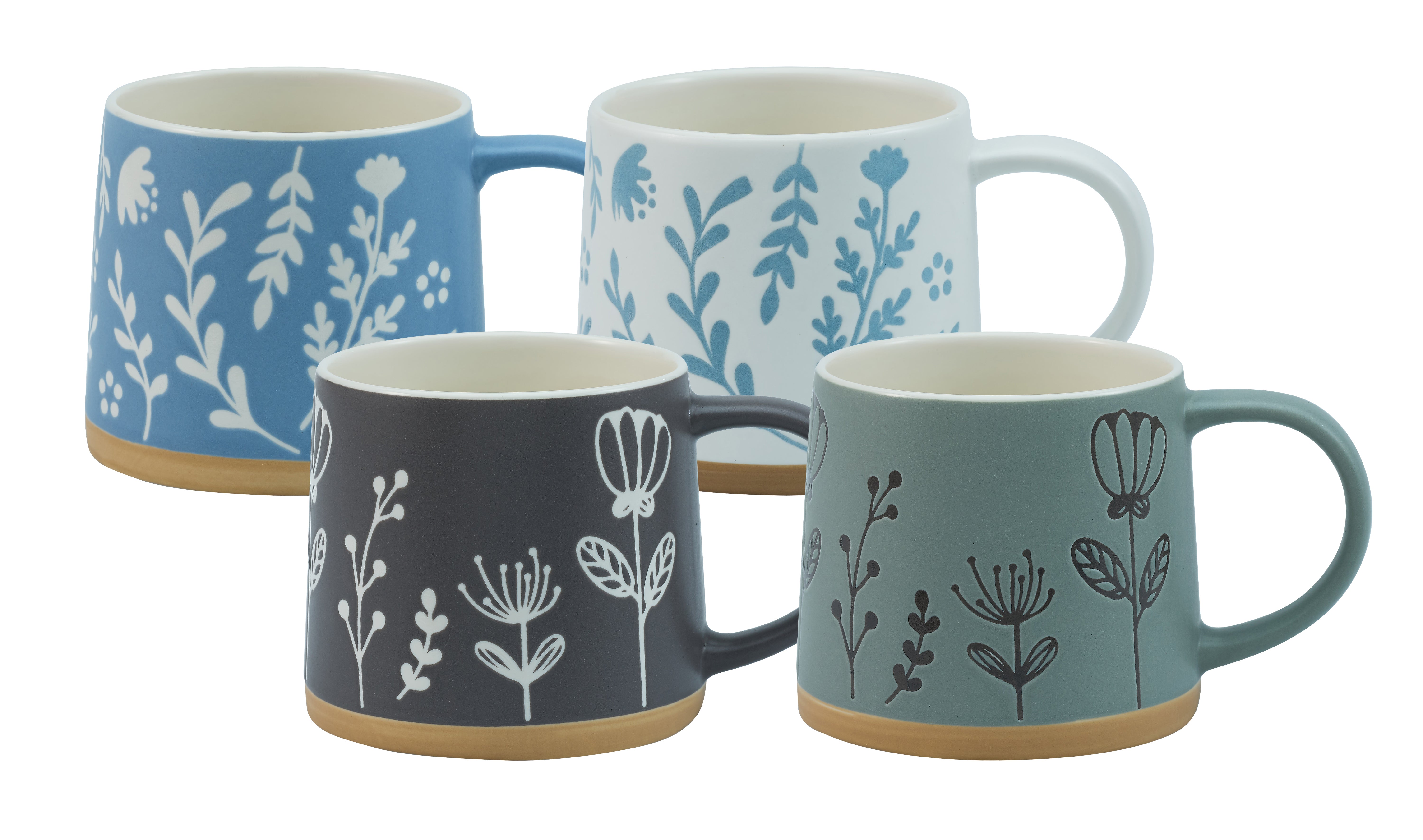 Bundanoon Scandi Mug 380ml Set of 4 - Flora