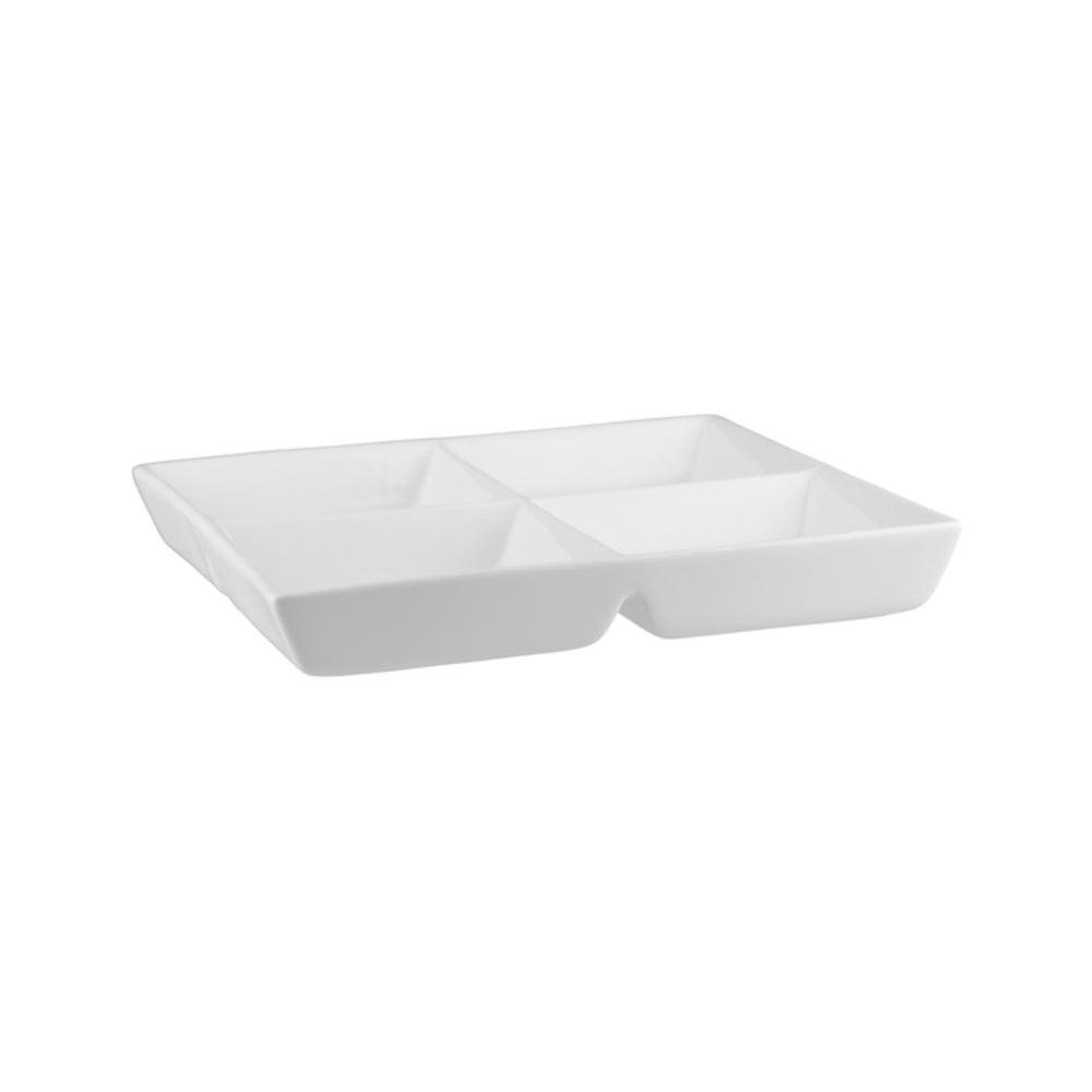 Longfine Classicware 4 Compartment Square Platter