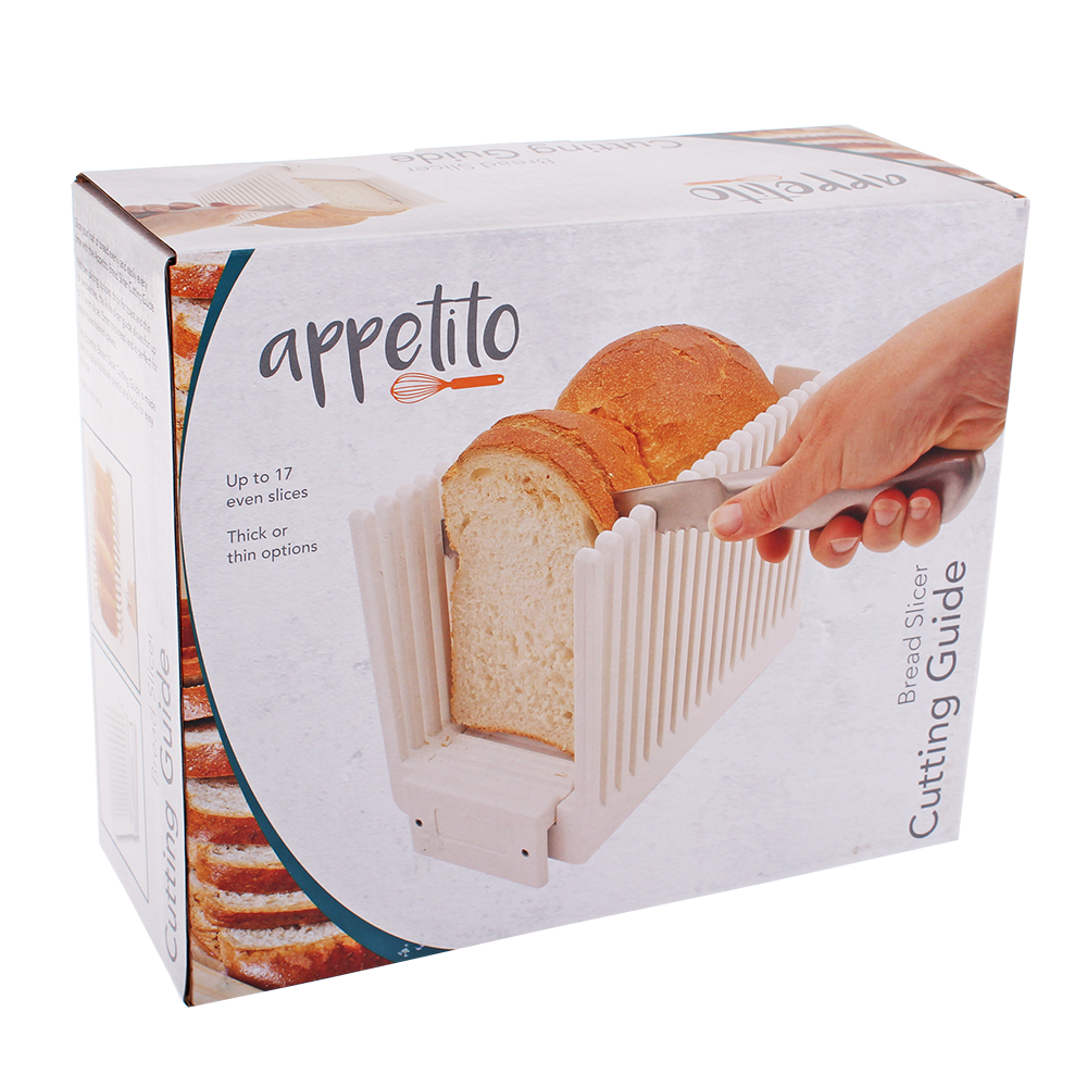 Appetito Bread Slicer Cutting Guide - White