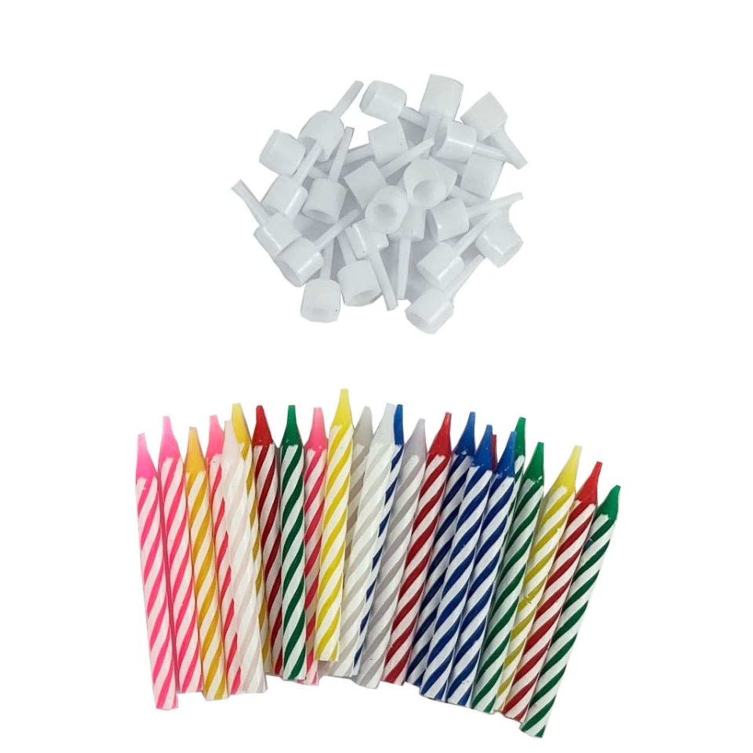 Occasions Birthday Candles with holders (24 Pack)