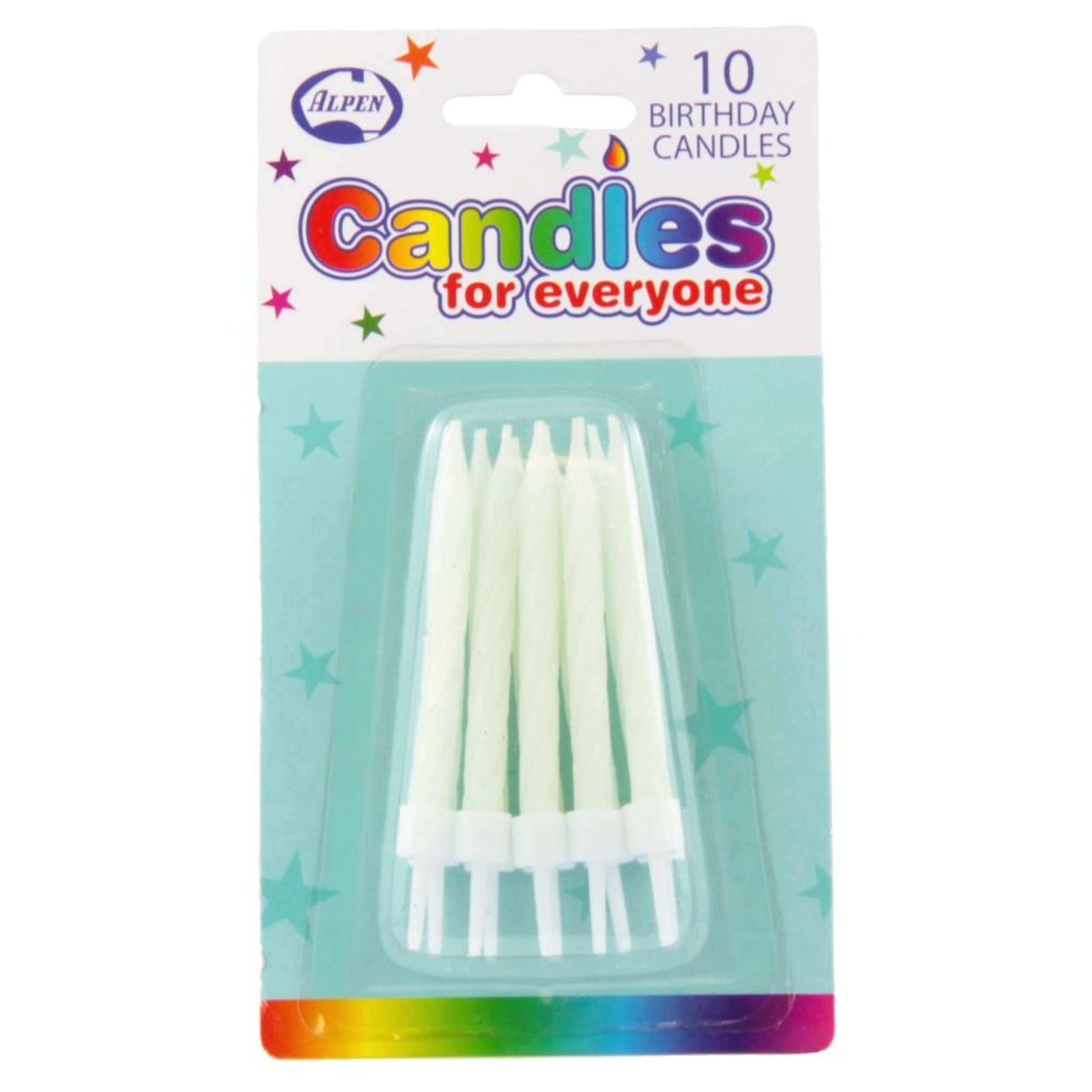 Occasions Glow in the Dark Candles with holders (10 Pack)