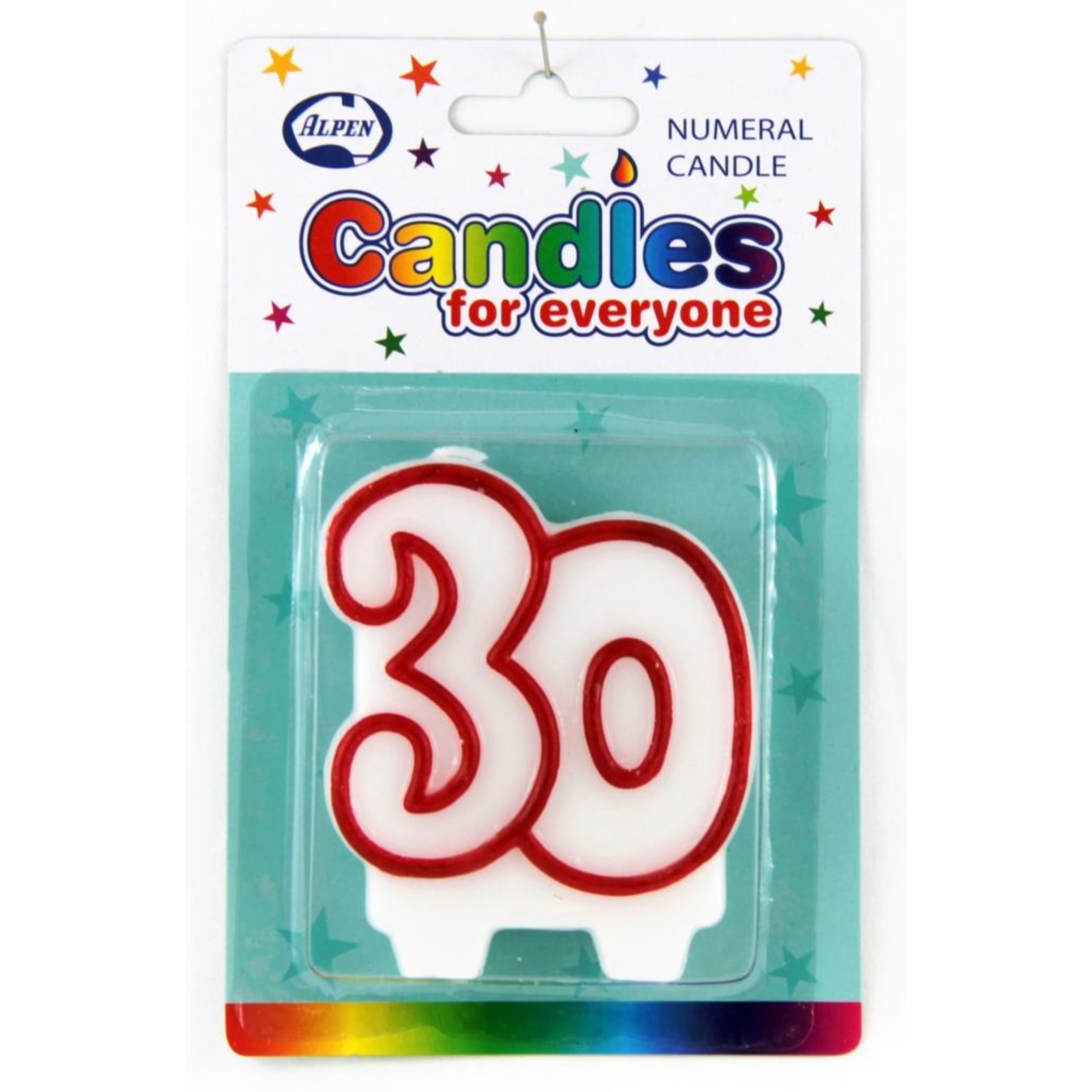 Occasions # 30 (Red & White) Candle