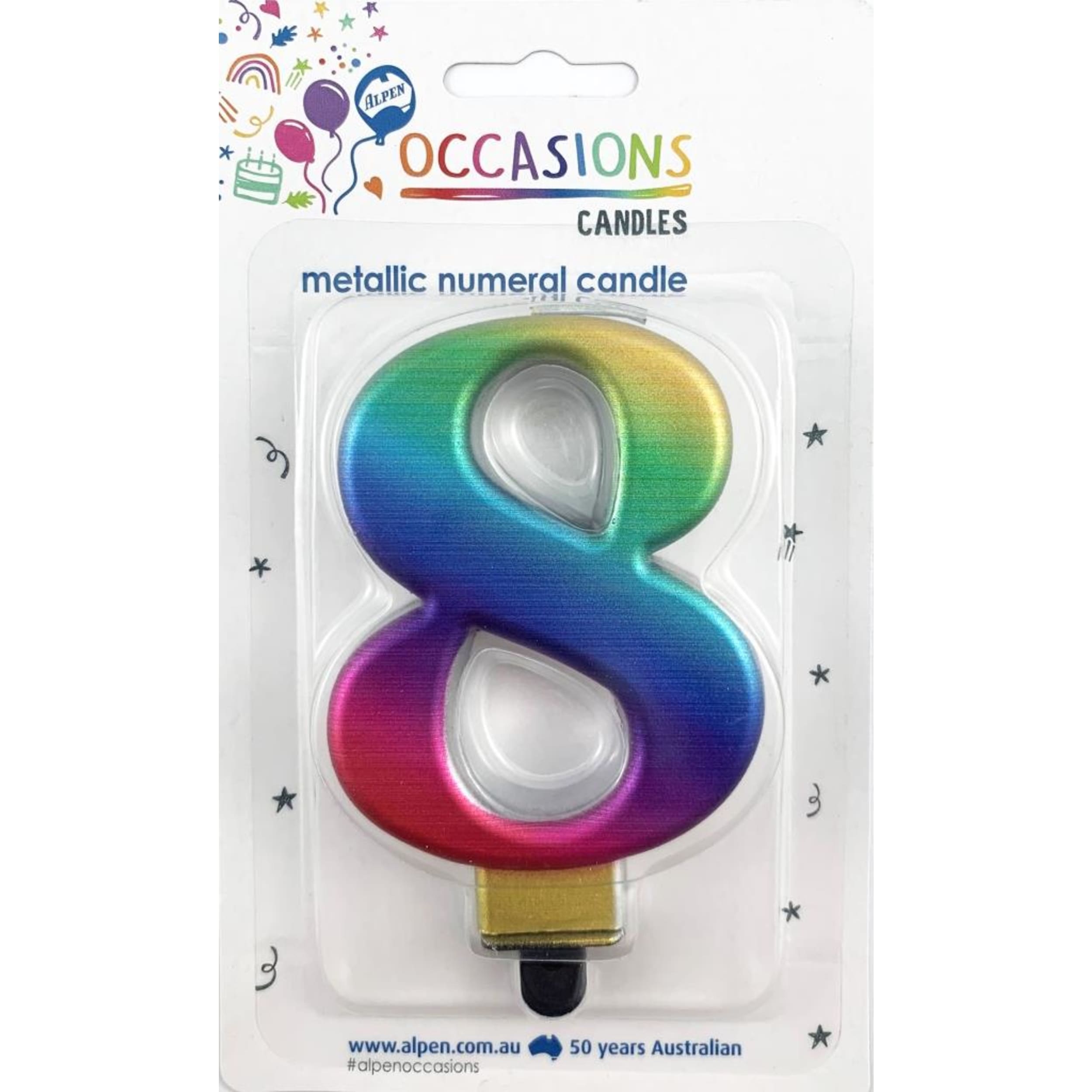 Occasions #8 Rainbow Jumbo Candle