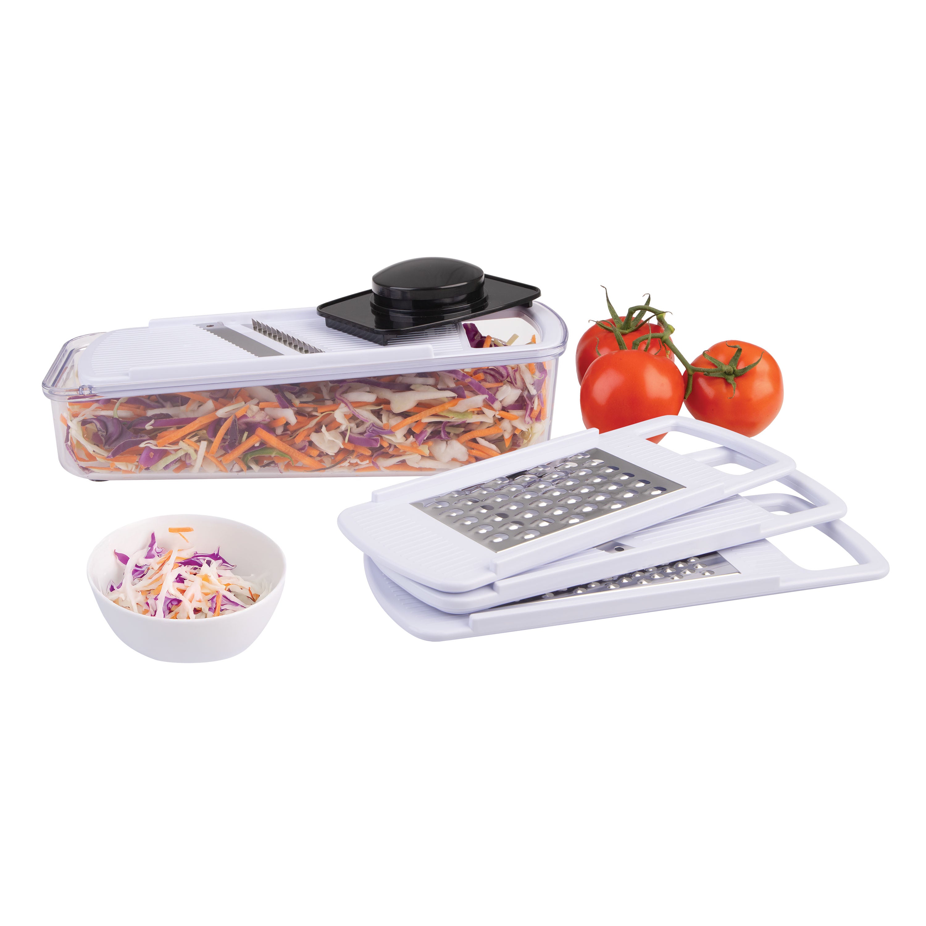 Appetito 6 Piece Multi Slicer & Grater Set – White