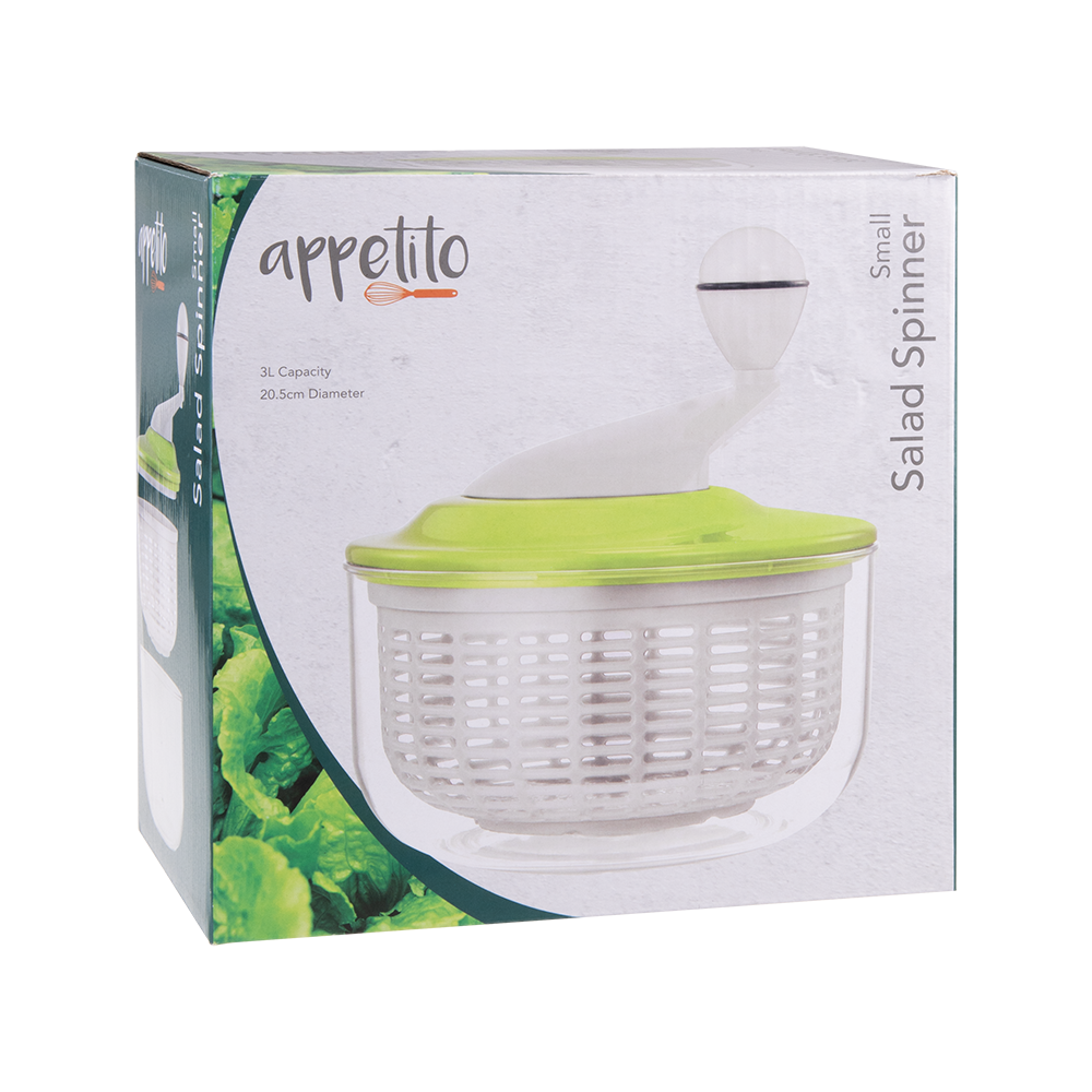 Appetito Small Salad Spinner 3L - Green