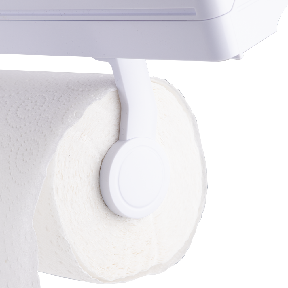 Appetito Wall Mount Kitchen Roll Dispenser – White