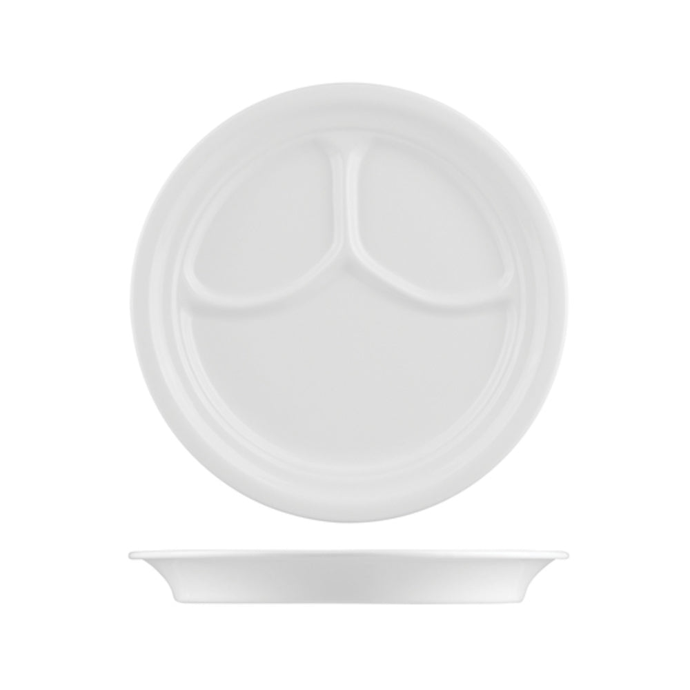 Longfine Classicware 3 Divided Round Plate
