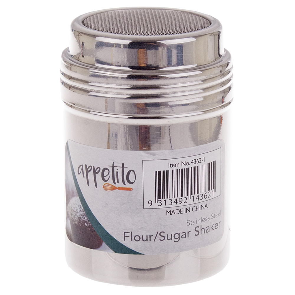 Appetito Small Stainless Steel Flour/Sugar Shaker
