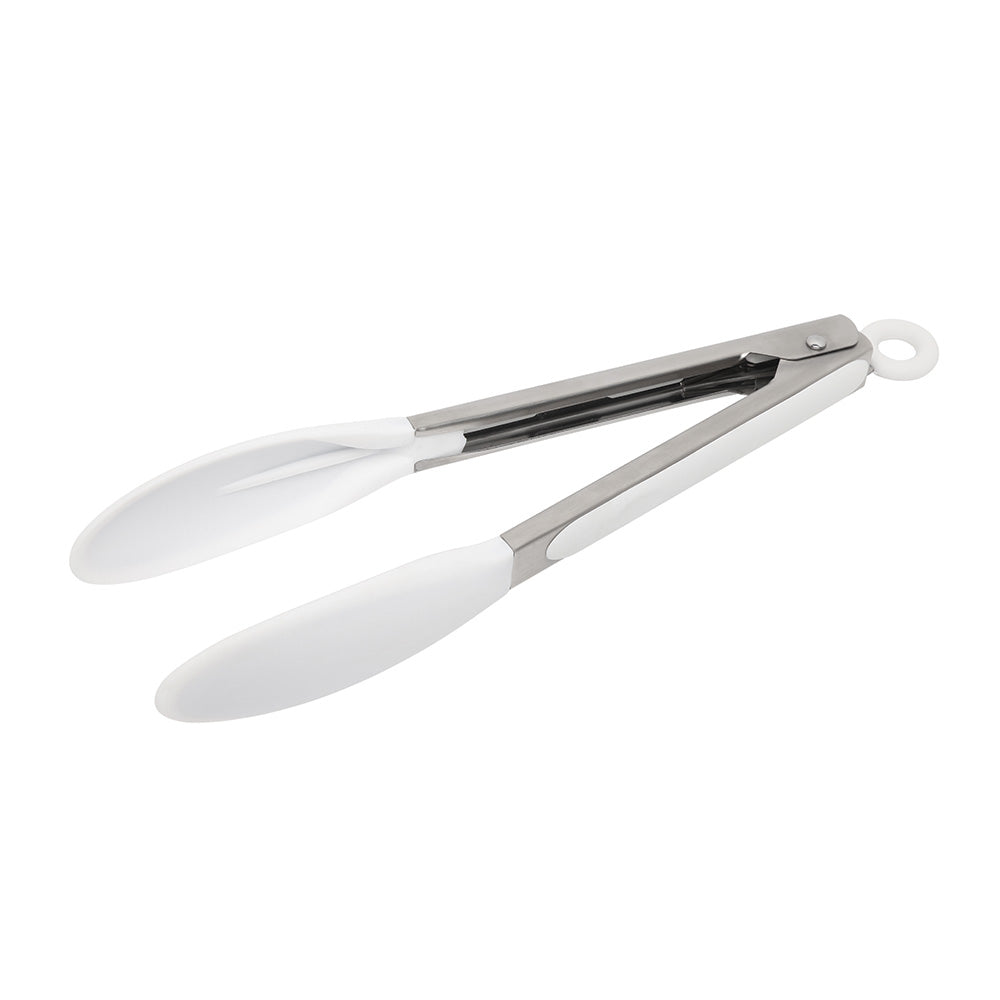 Wiltshire White Silicone Tongs 23cm