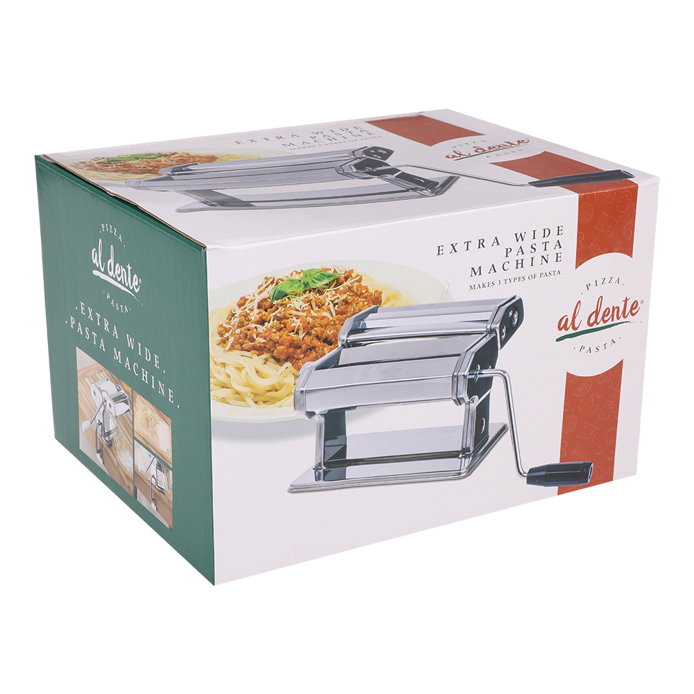 Al Dente Pasta Machine (Extra Wide) 180mm - Chrome