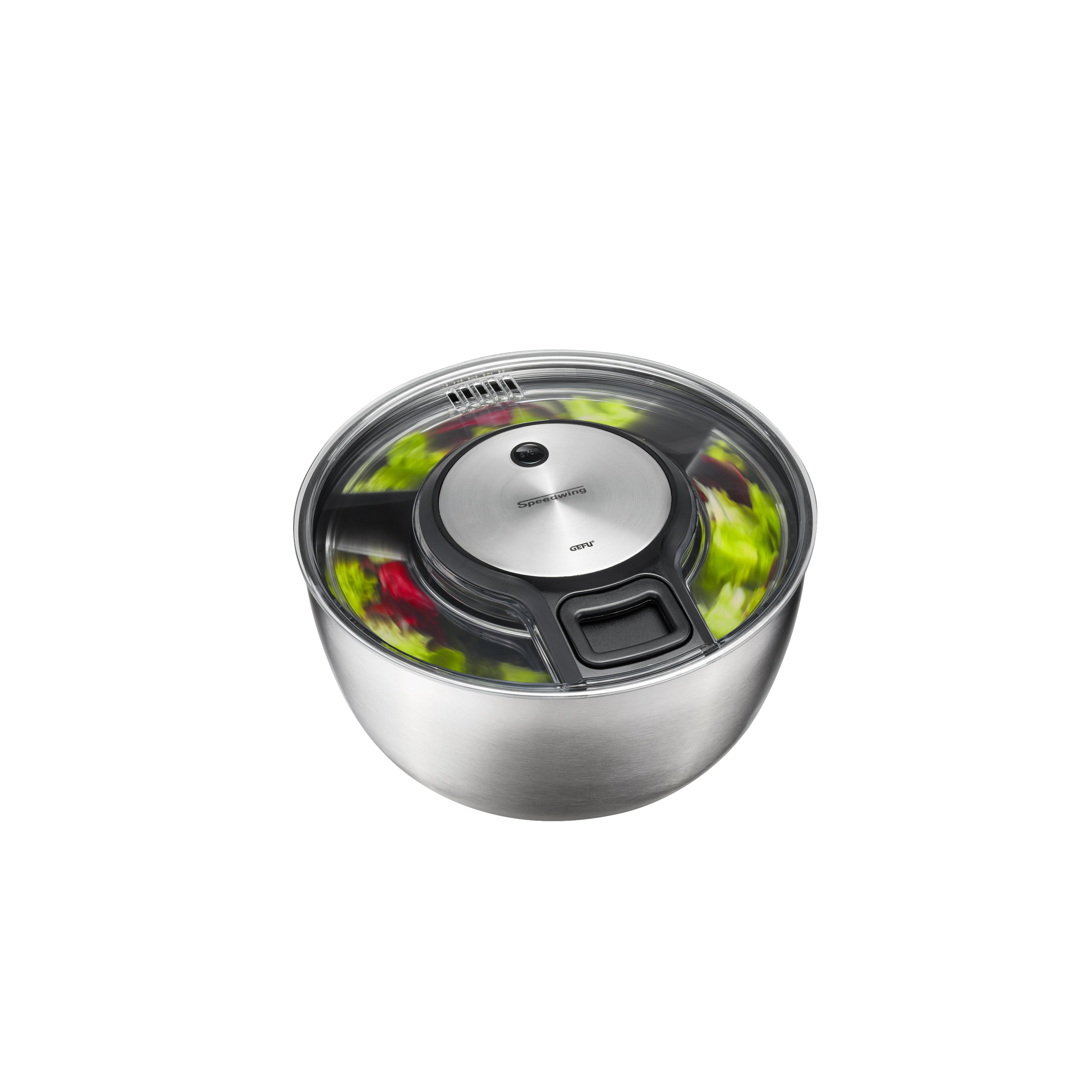 GEFU Speedwing Salad Spinner 5L - Stainless Steel