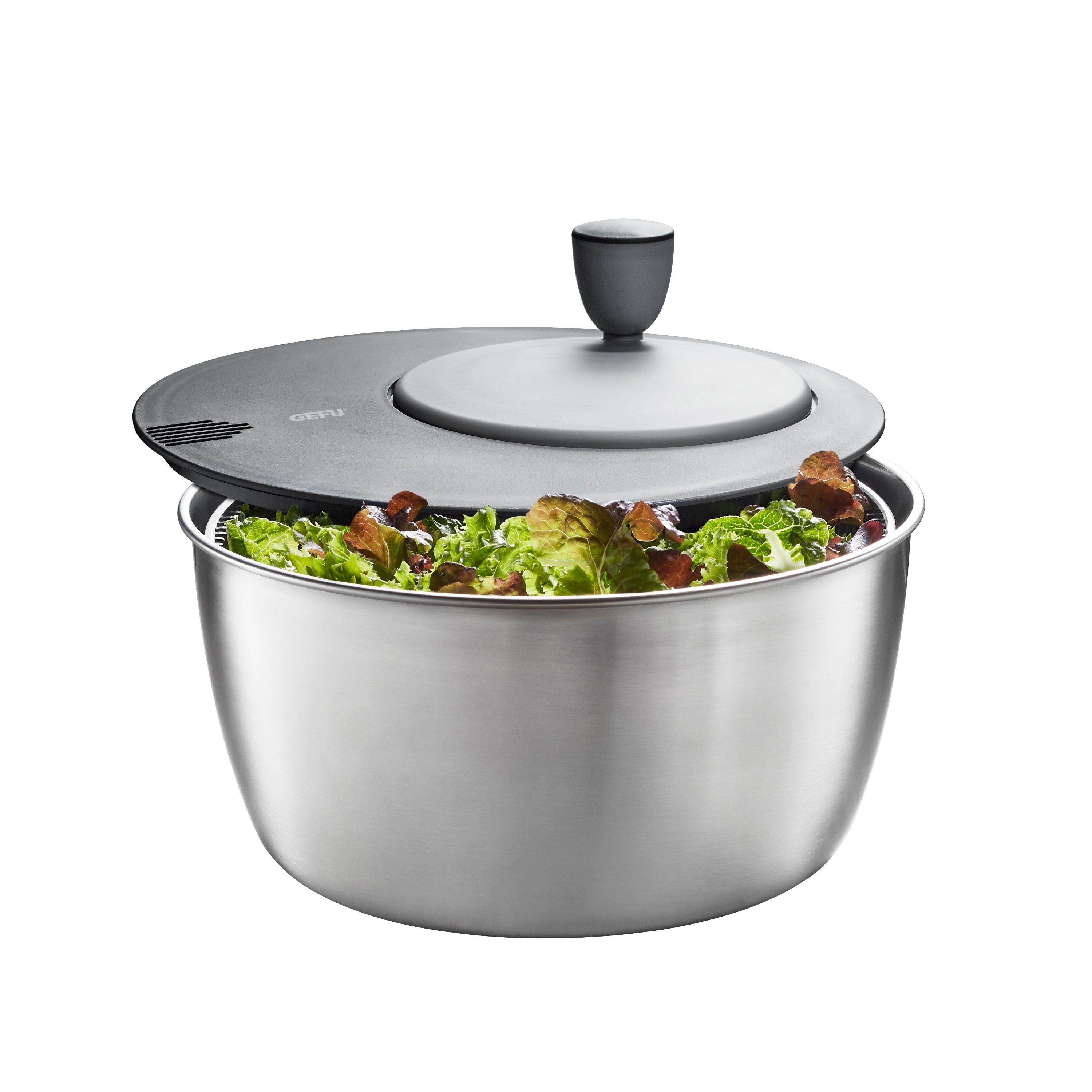 GEFU Rotare Salad Spinner 3L - Stainless Steel