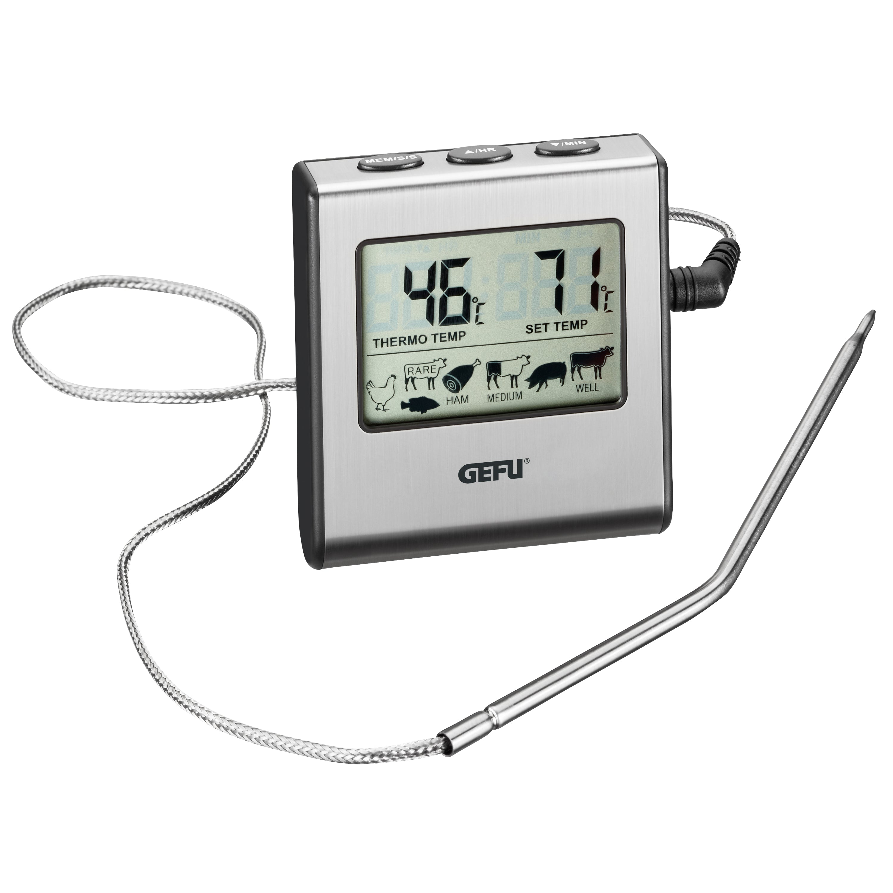 GEFU Tempere Digital Roasting Thermometer with Timer