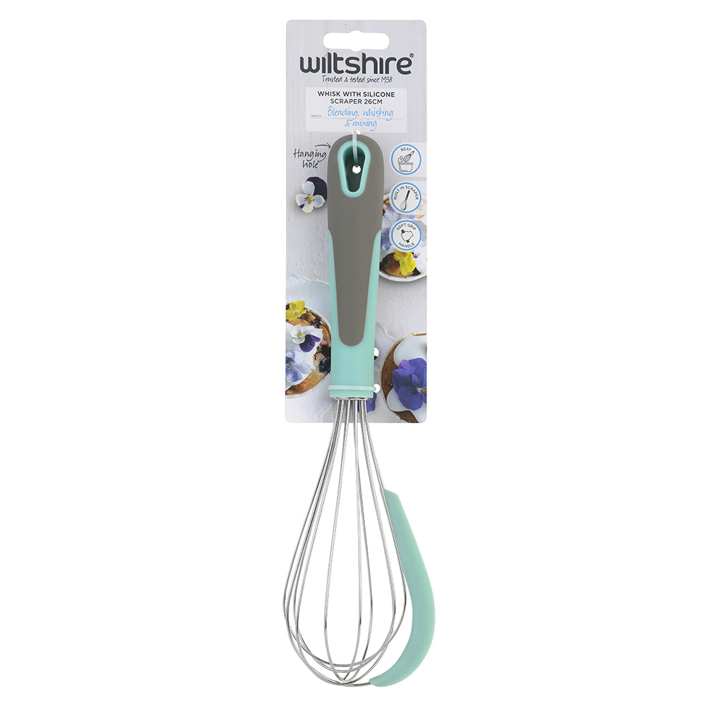 Wiltshire Whisk With Silicone Scraper 26cm