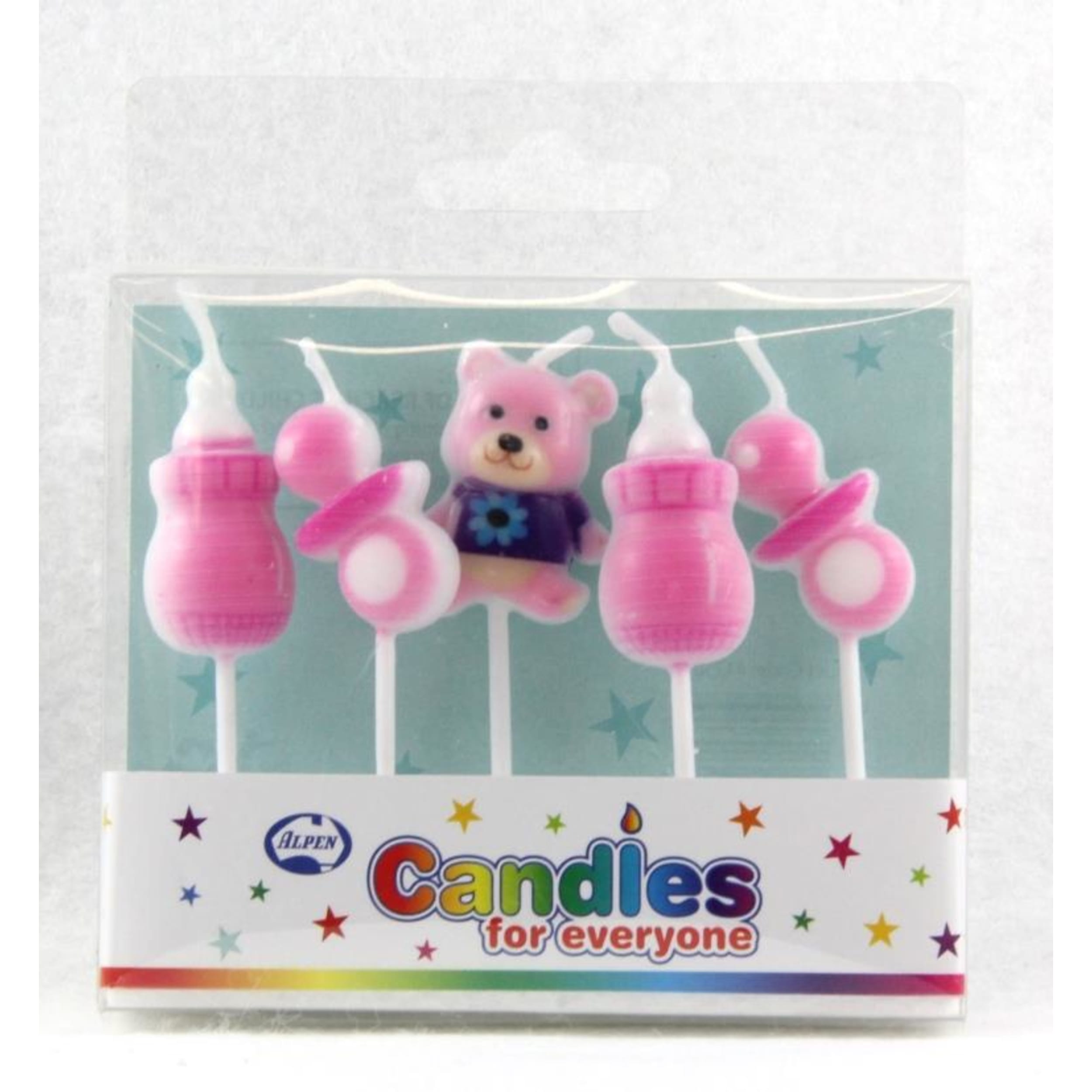 Occasions Baby Shower Girl Candles PVC 5