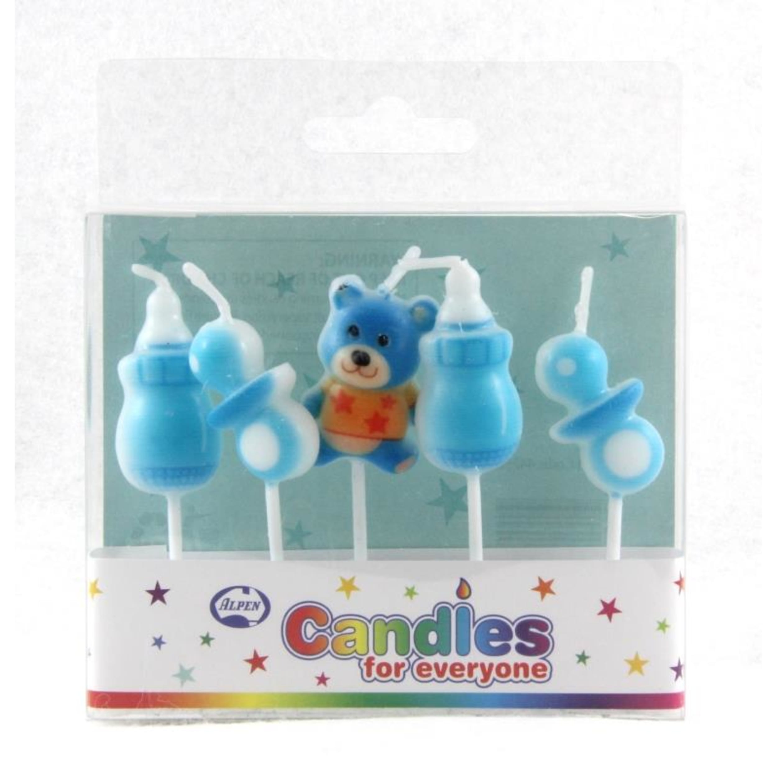 Occasions Baby Shower Boy Candles PVC 5