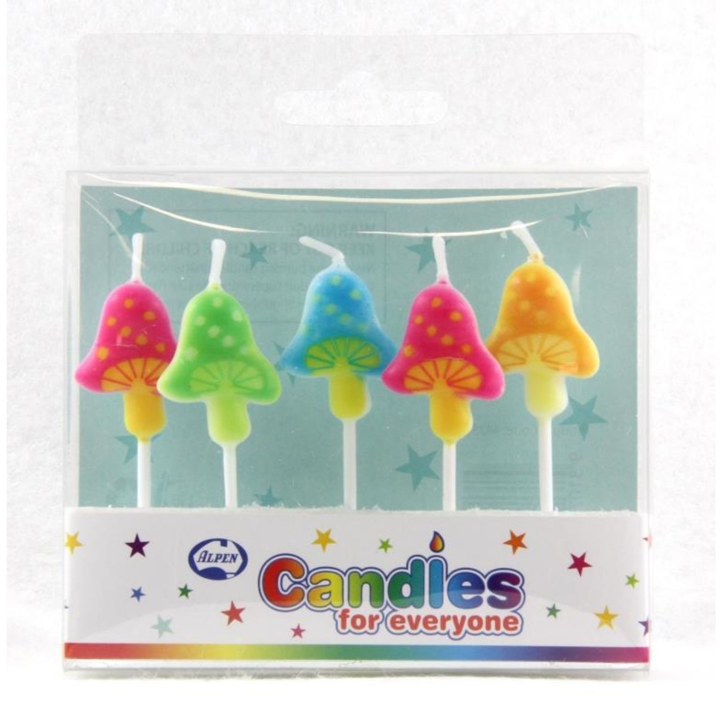 Occasions Mushrooms Candles PVC 5