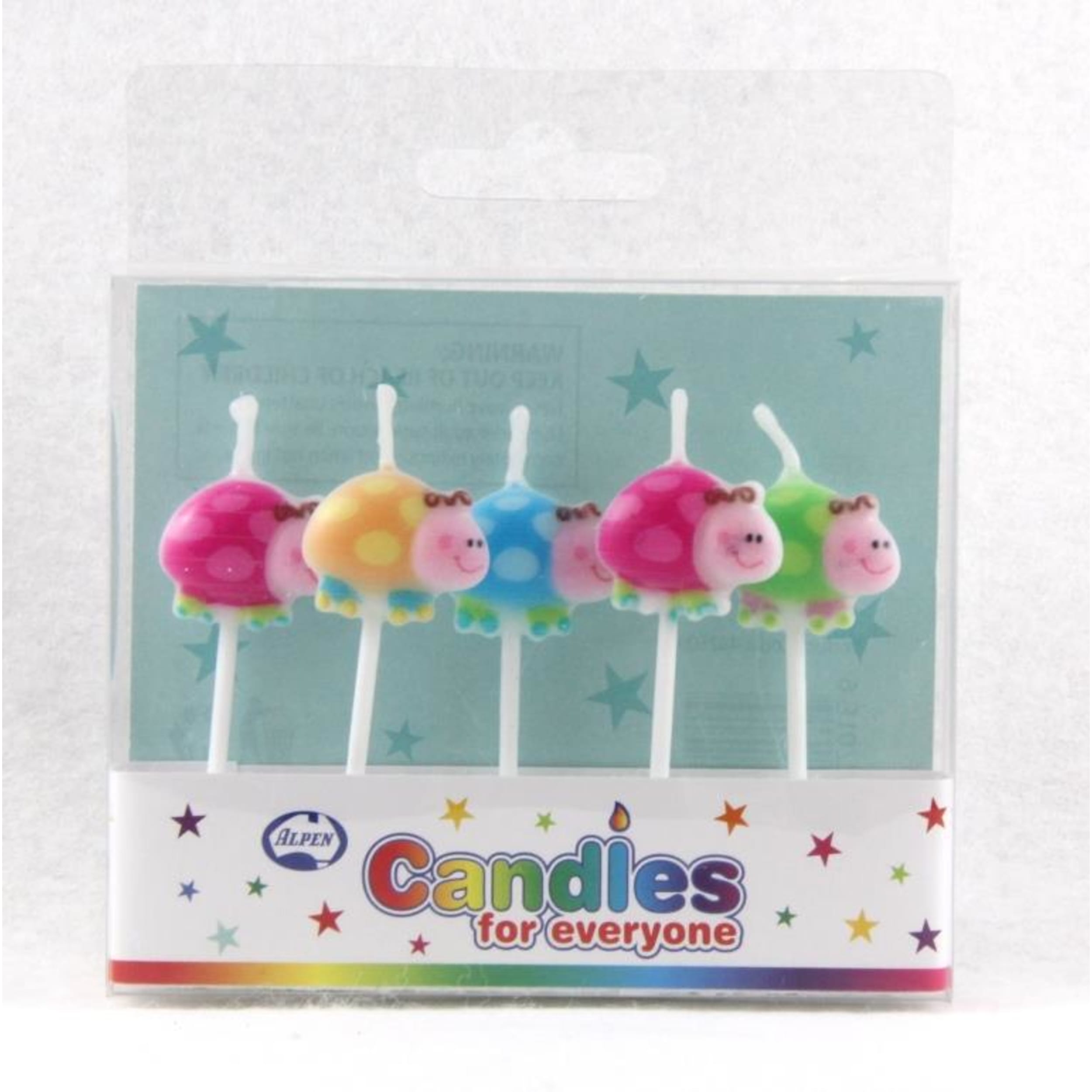 Occasions Lady Bugs Candles PVC 5