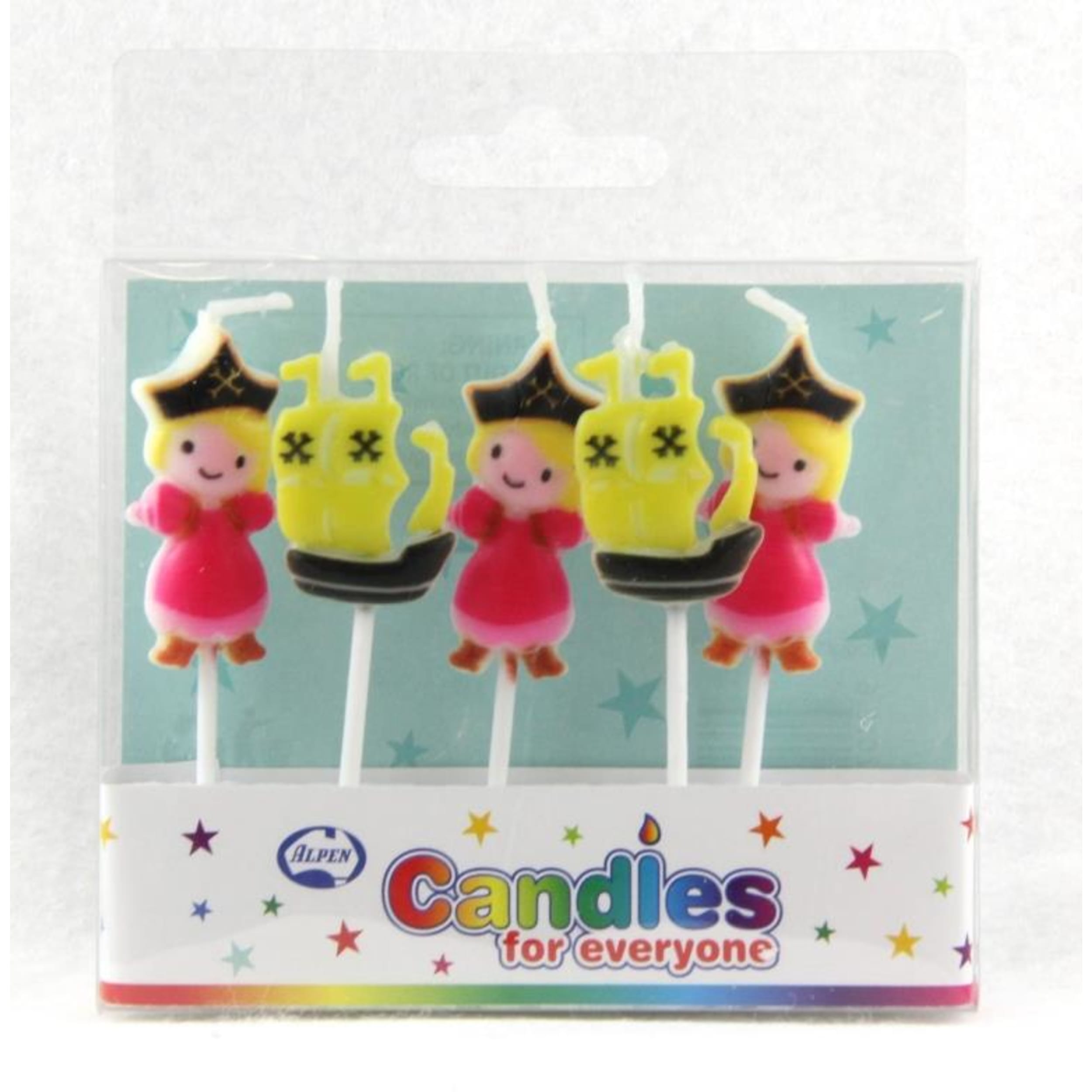 Occasions Pirate Princess Candles PVC 5