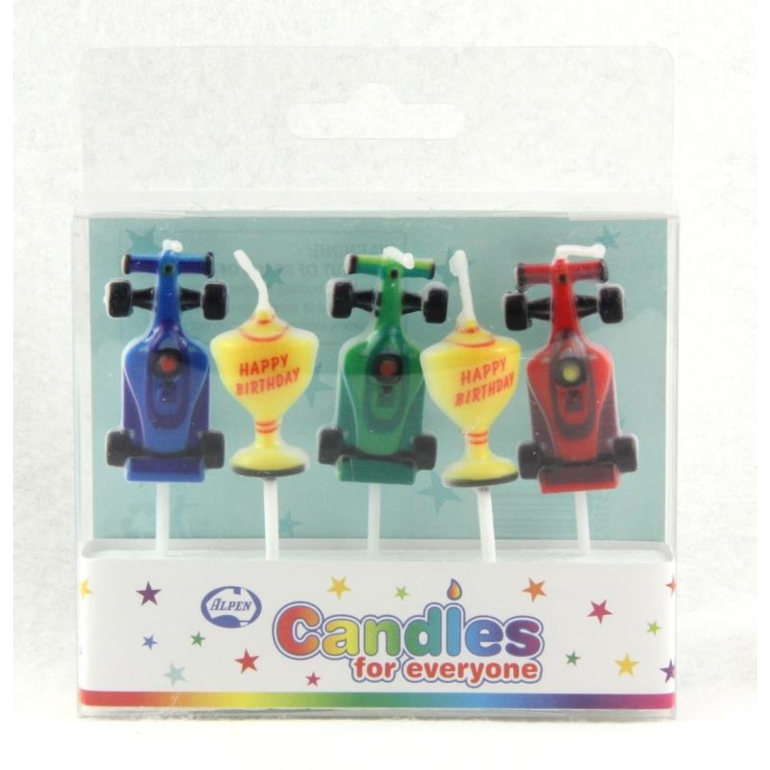 Occasions Race Cars Candles PVC 5