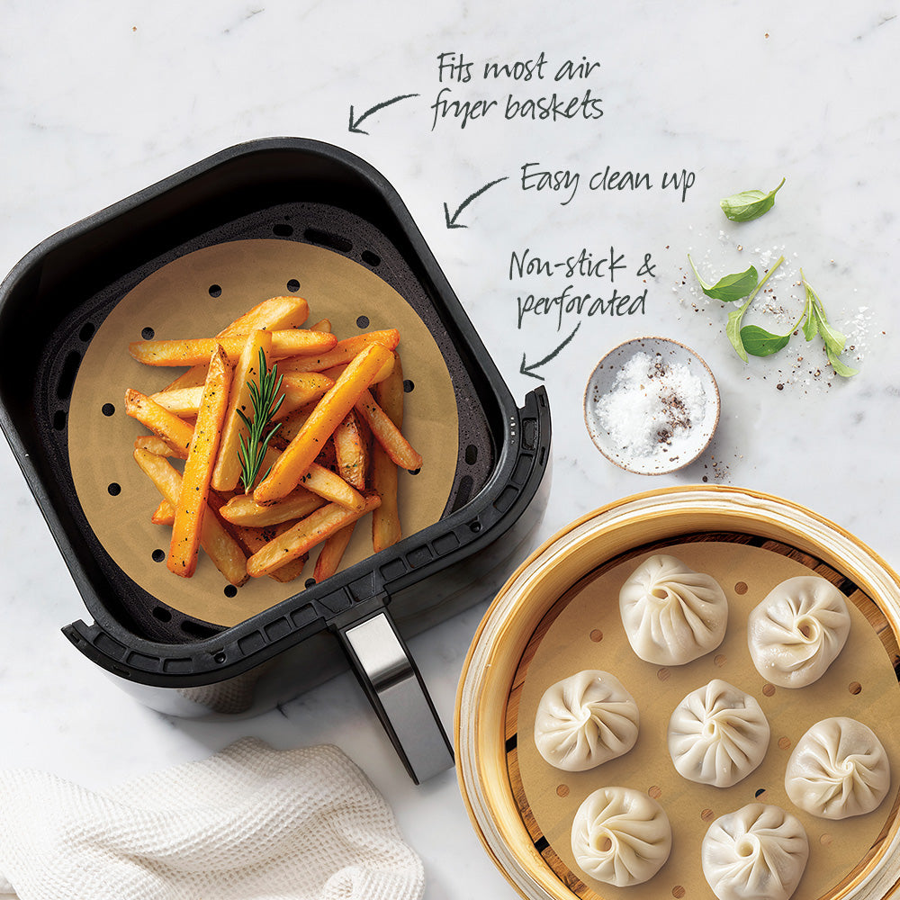 Wiltshire 20cm Steamer & Air Fryer Liners Round 50 Pack