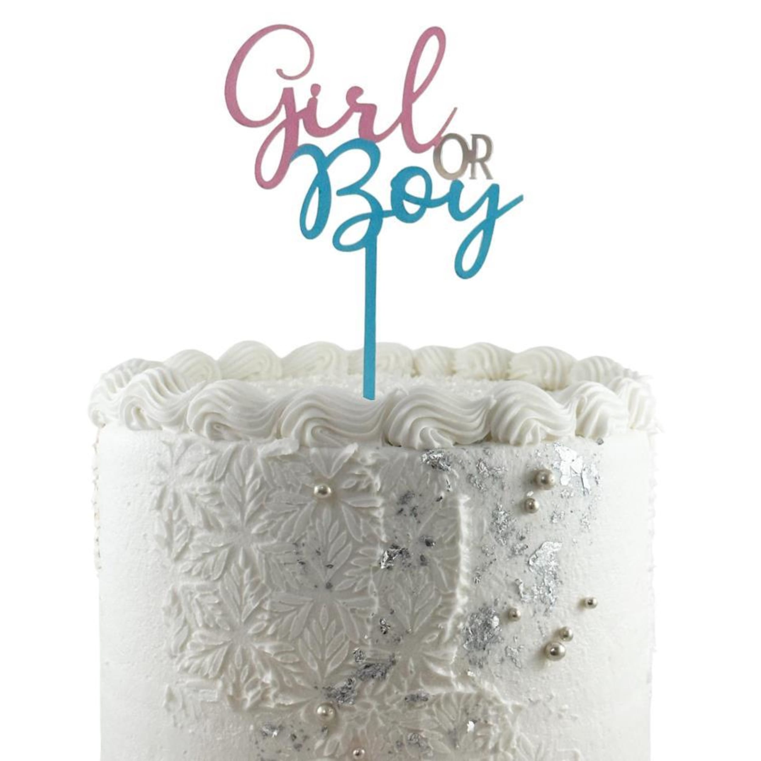 Occasions Cake Topper Acrylic 2mm Girl or Boy