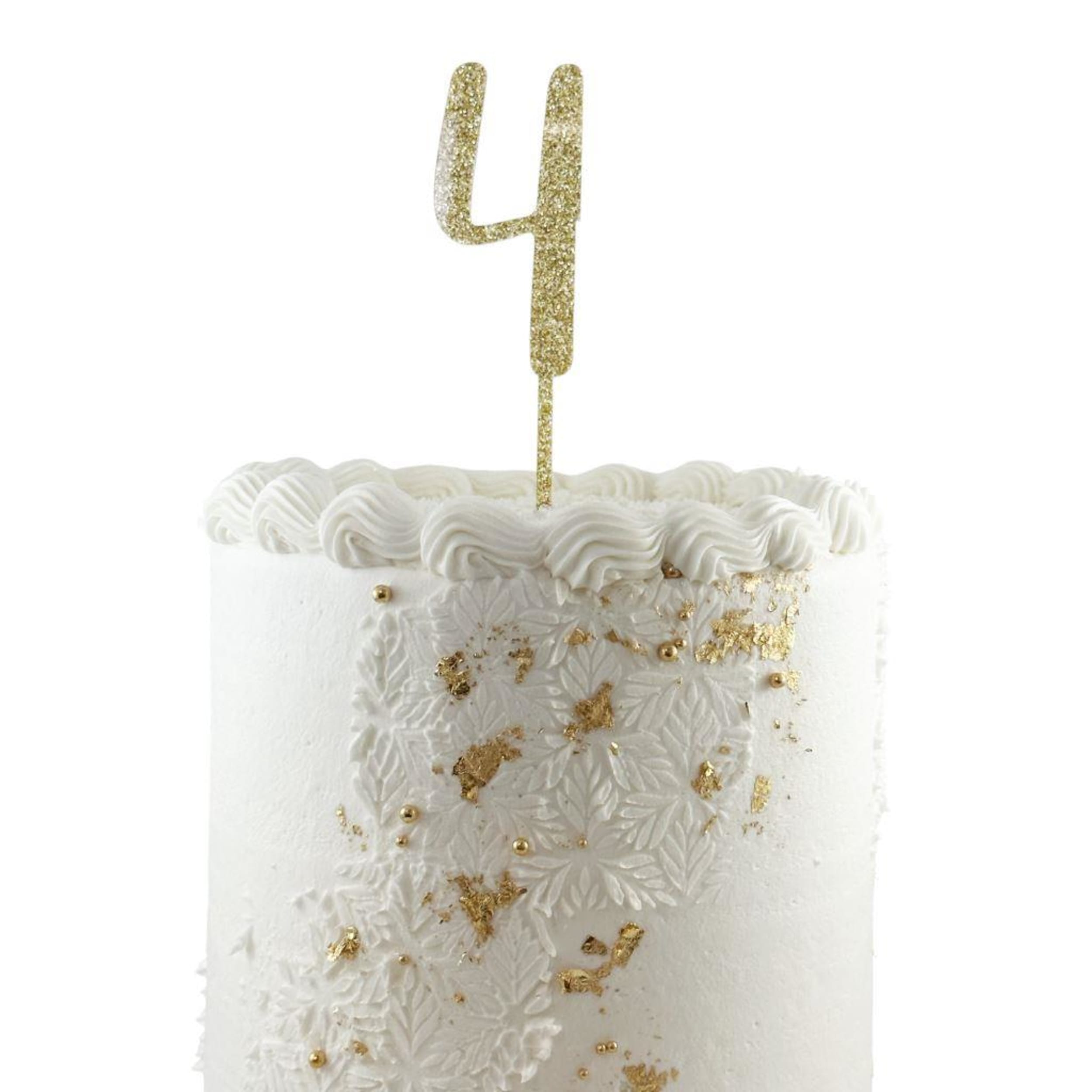 Occasions Cake Topper Acrylic Glitter 2.5mm Gold #4