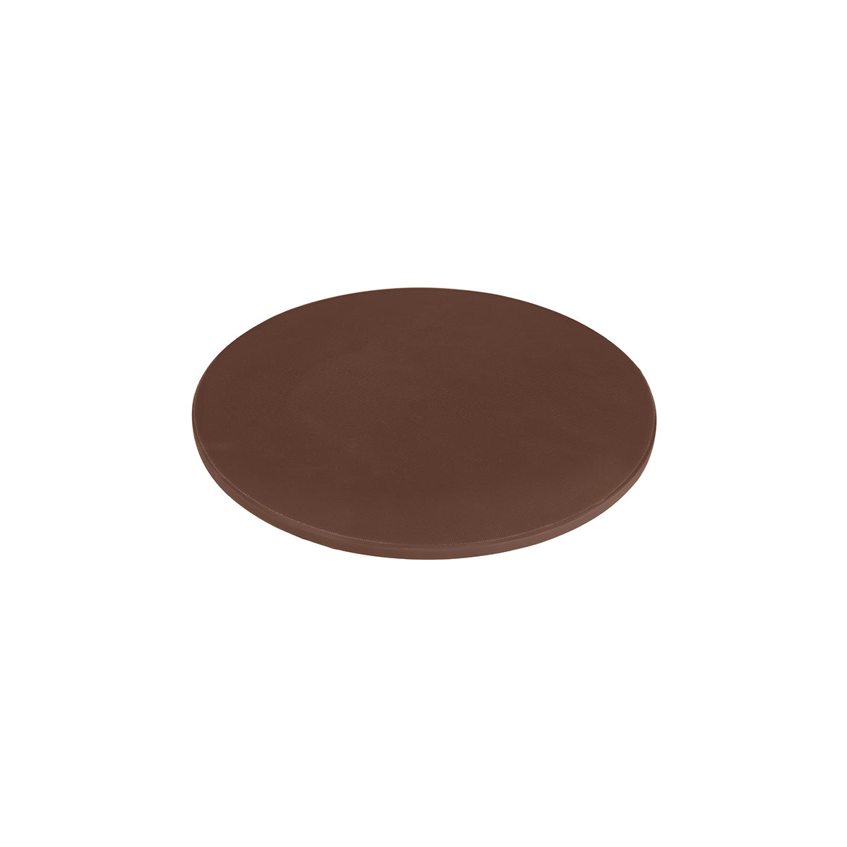 Chef Inox Cutting Board Polyethylene Round Brown 350x13mm
