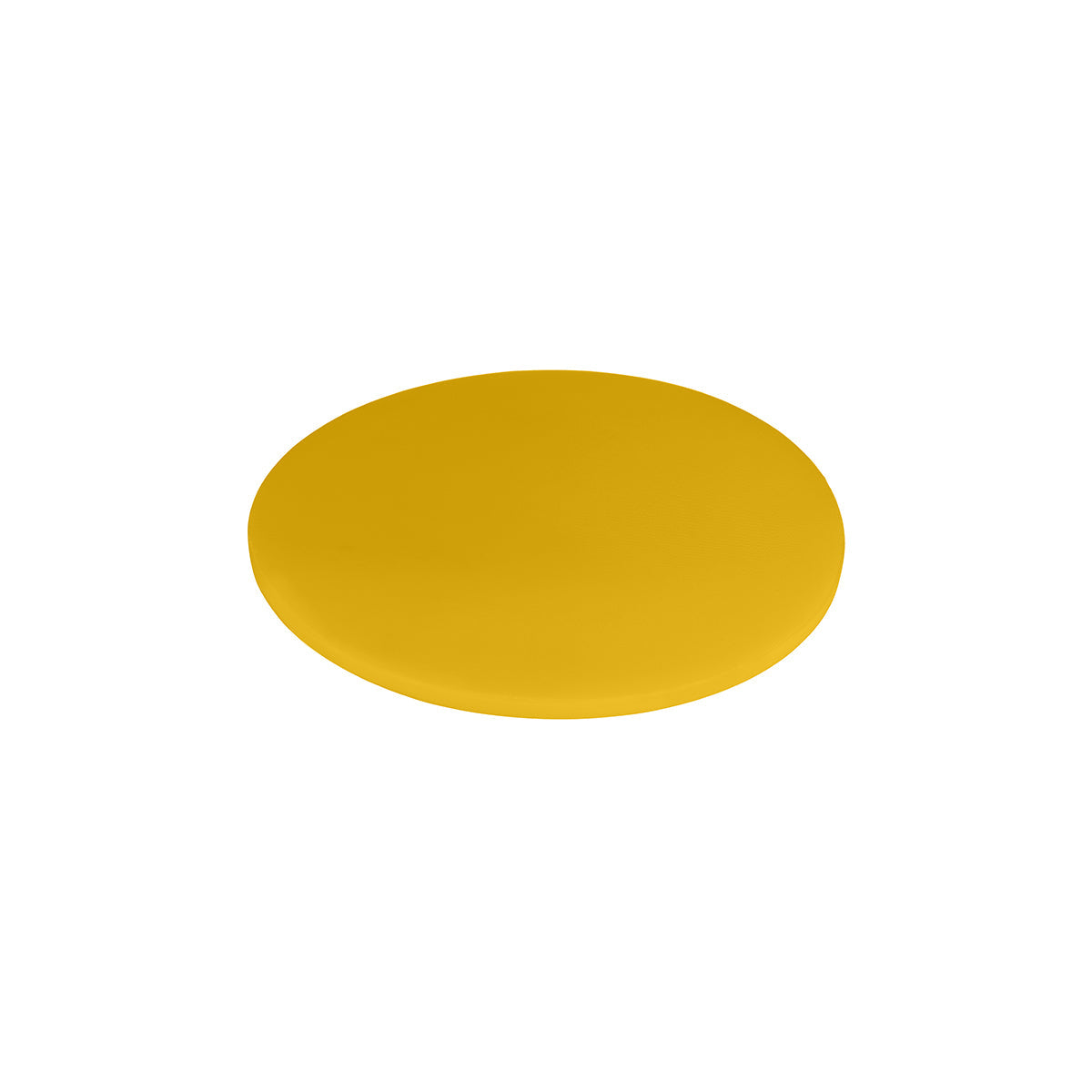 Chef Inox Cutting Board Polyethylene Round Yellow 350x13mm