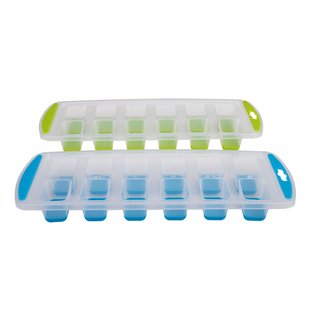 Appetito Easy Release 12 Cube Rectangular Ice Tray Set 2