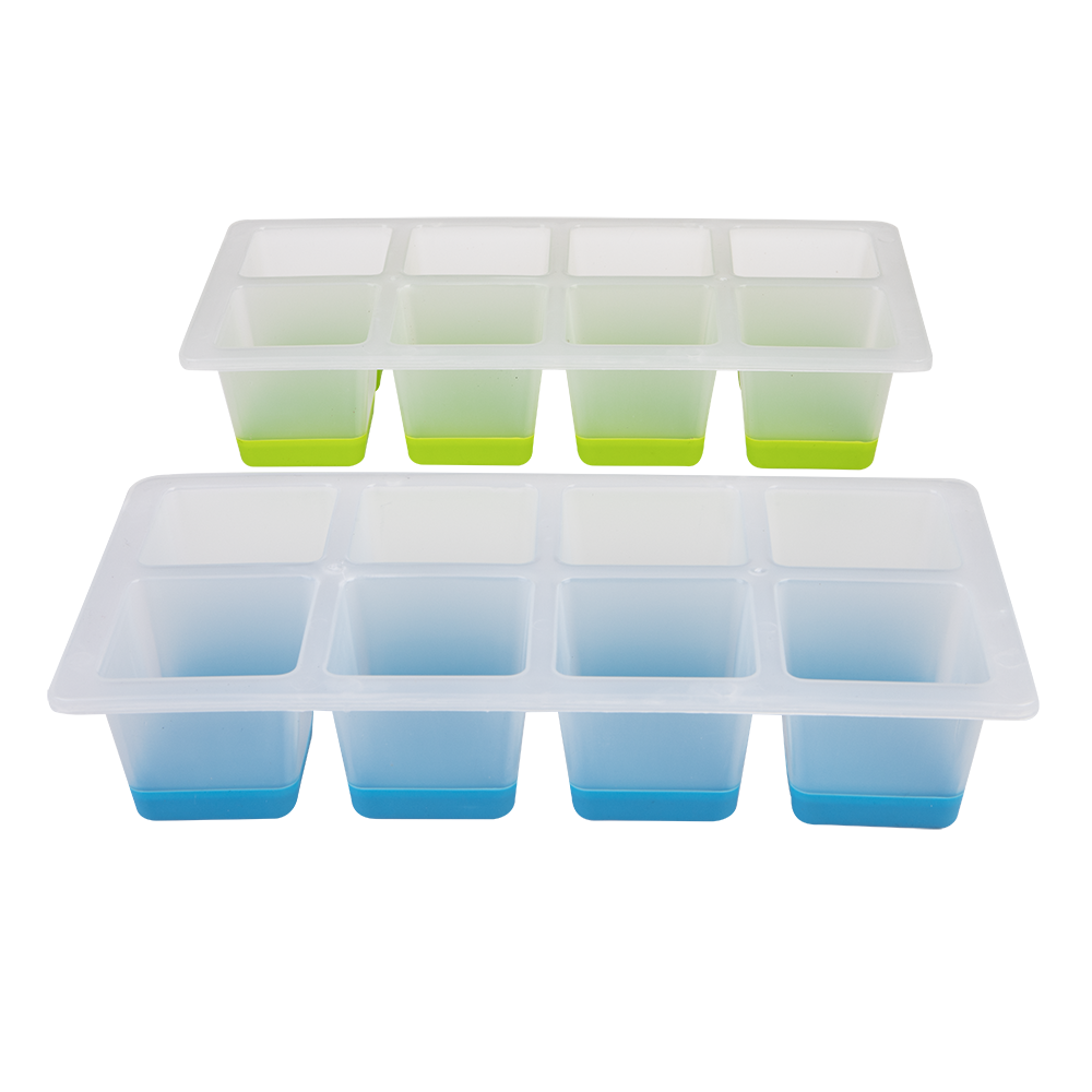 Appetito Easy Release 8 Cube Square Ice Tray Set 2