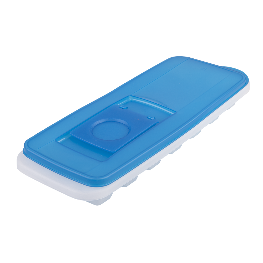 Appetito Ice Cube Tray with Pour Through Lid  - Blue