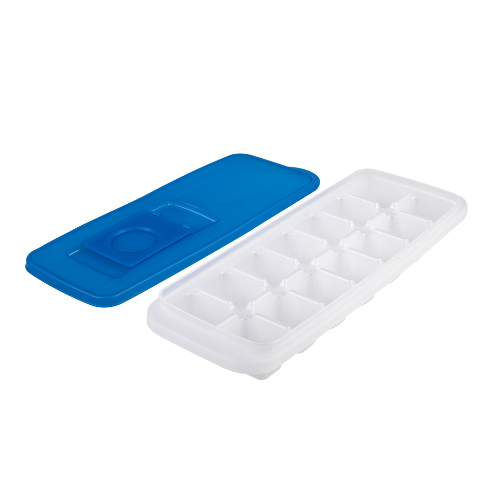 Appetito Ice Cube Tray with Pour Through Lid  - Blue