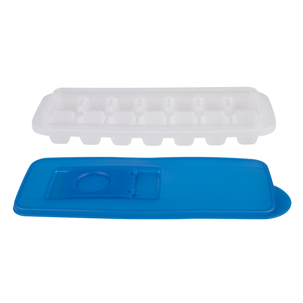 Appetito Ice Cube Tray with Pour Through Lid  - Blue