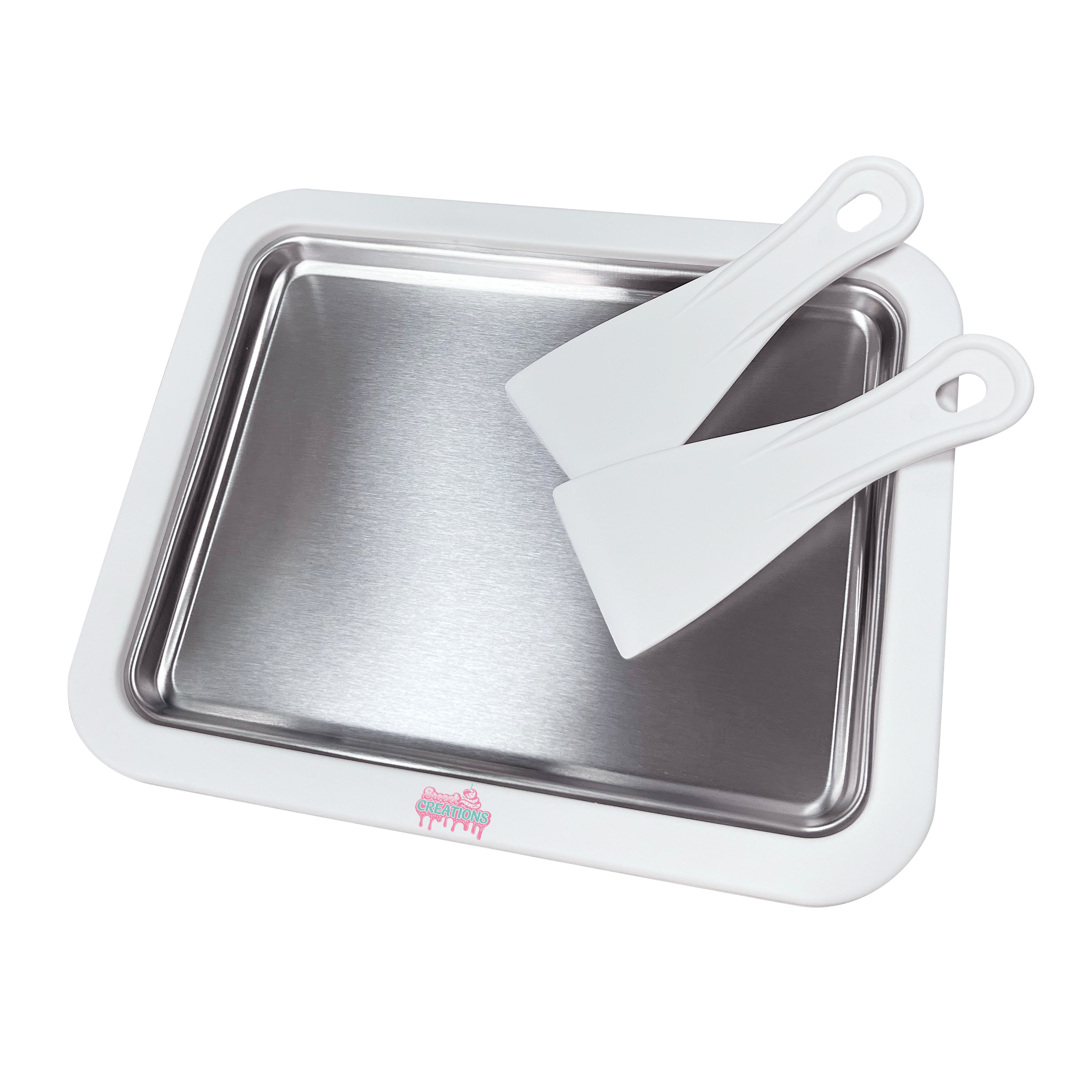 Sweet Creations Stainless Steel Ice Cream Maker – White