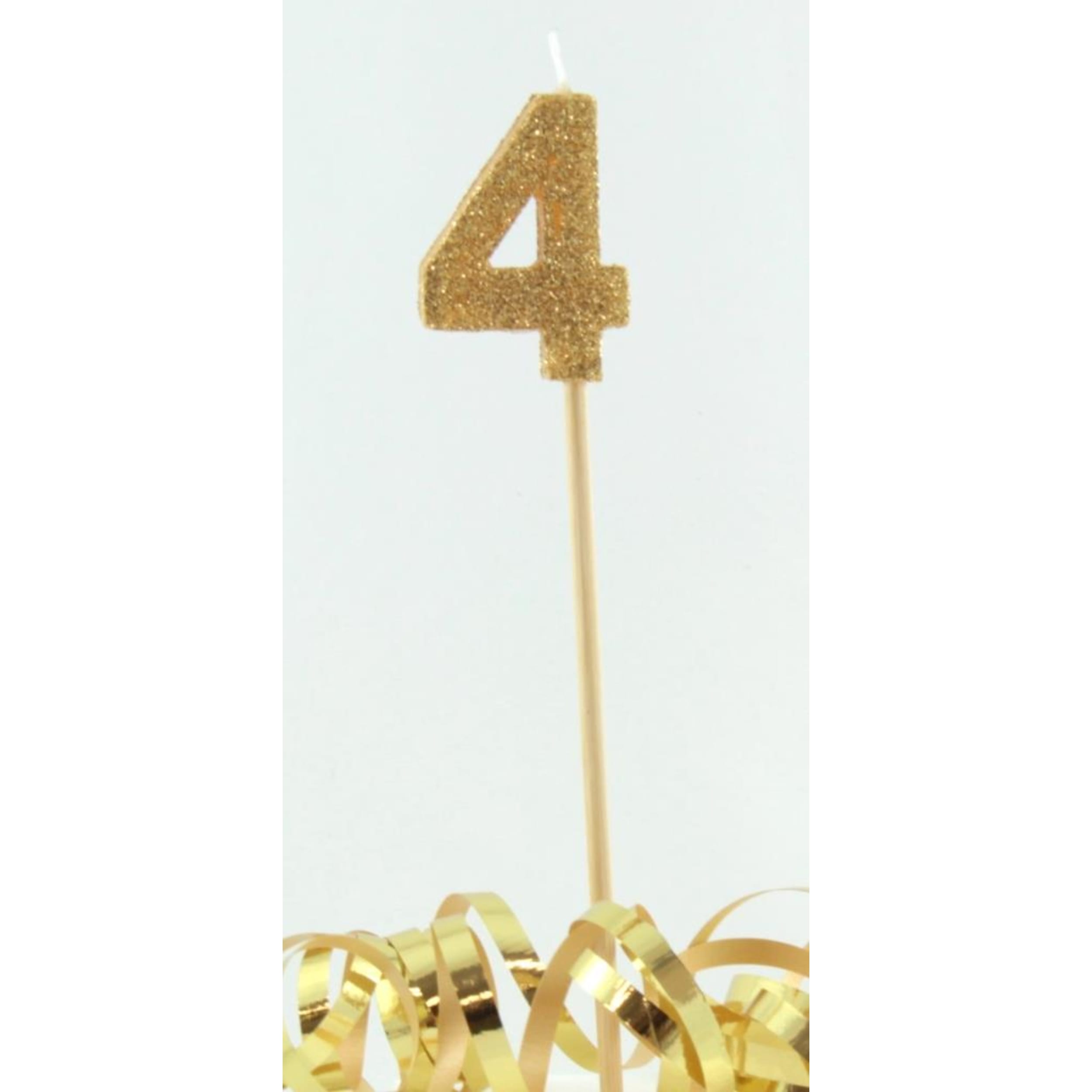 Occasions Gold Glitter Long Stick Candle #4