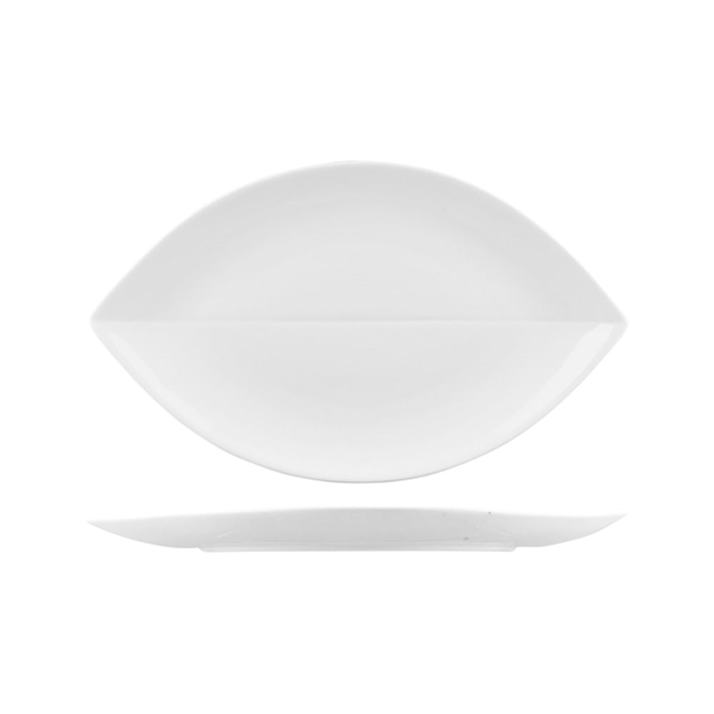Longfine Classicware Leaf Shape Coupe Plate