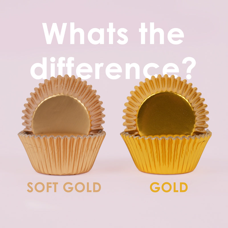 Papyrus Medium Soft Gold Foil Baking Cups 44mm Base 50 Pack