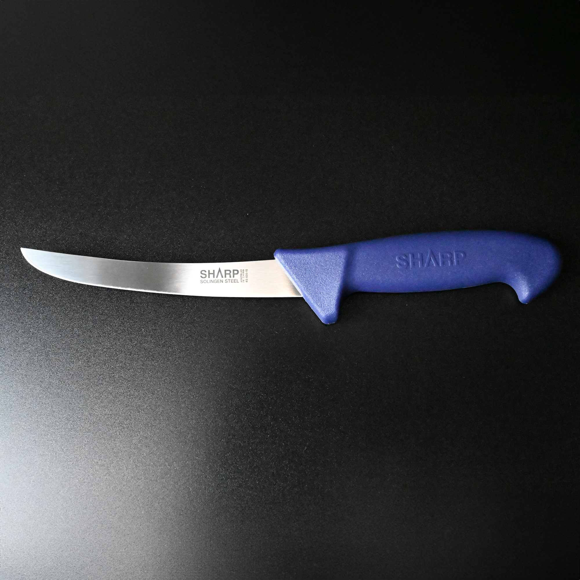 SHARP Boning Knife  Wide Curved Blade  15cm - Blue