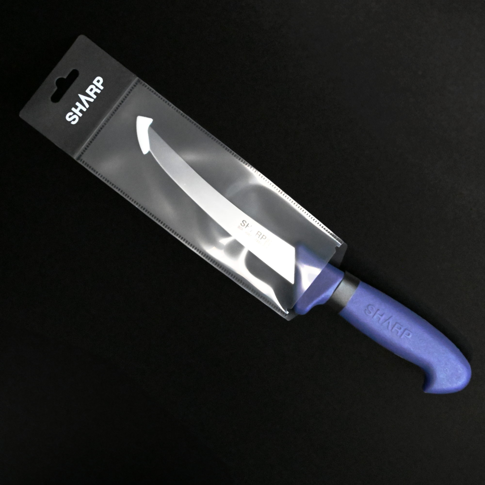 SHARP Boning Knife  Wide Curved Blade  15cm - Blue