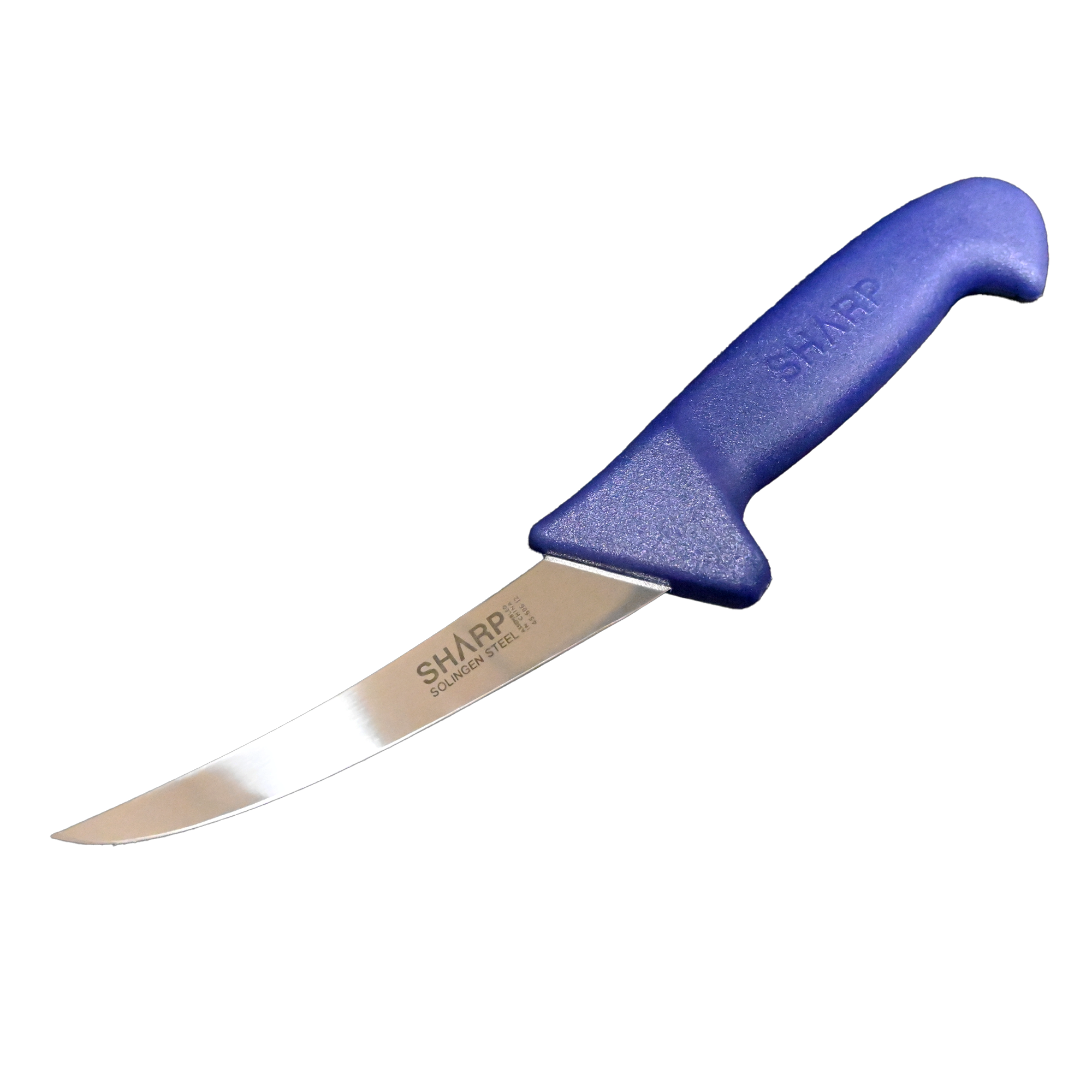 SHARP Boning Knife Narrow Curved Blade  12cm - Blue