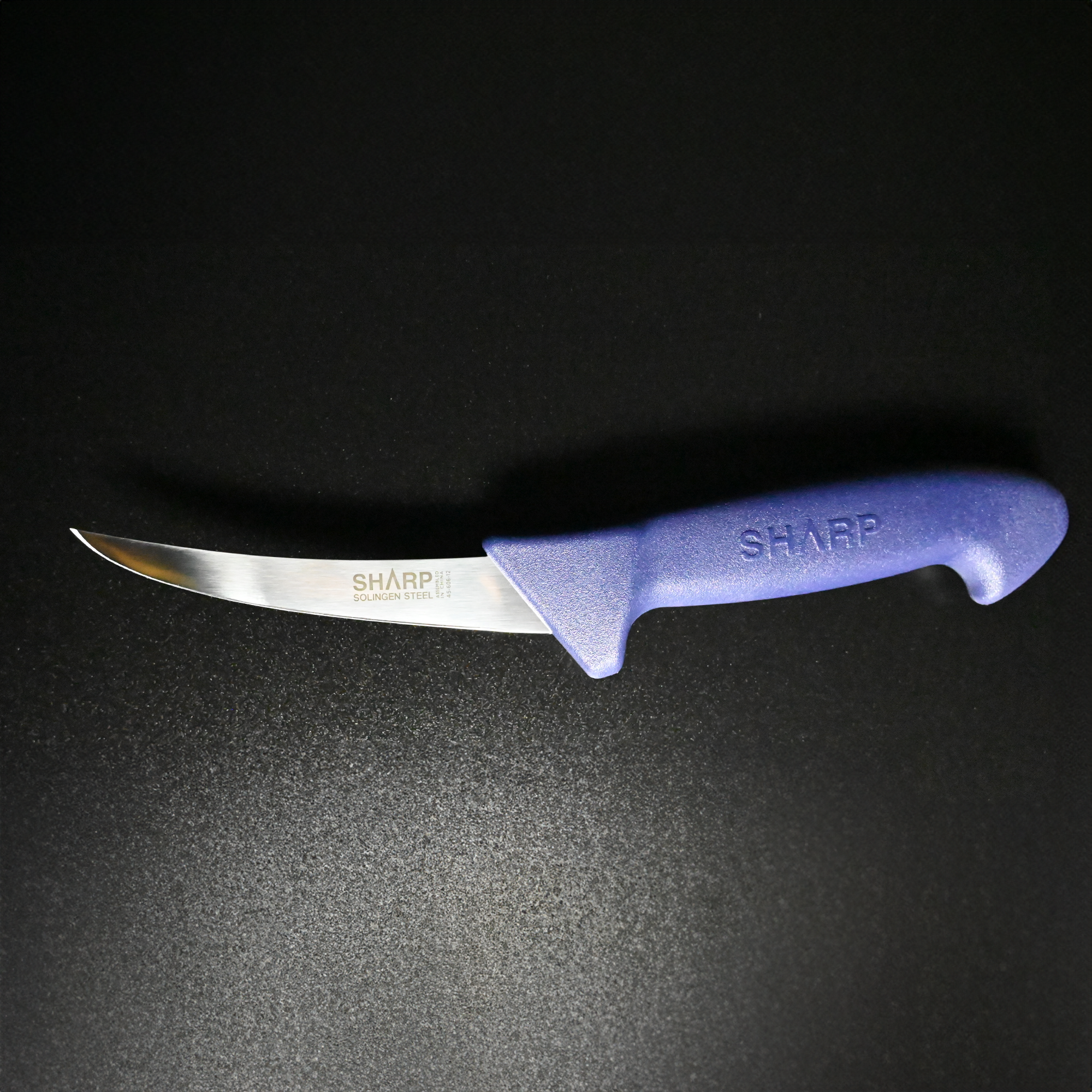 SHARP Boning Knife Narrow Curved Blade  12cm - Blue