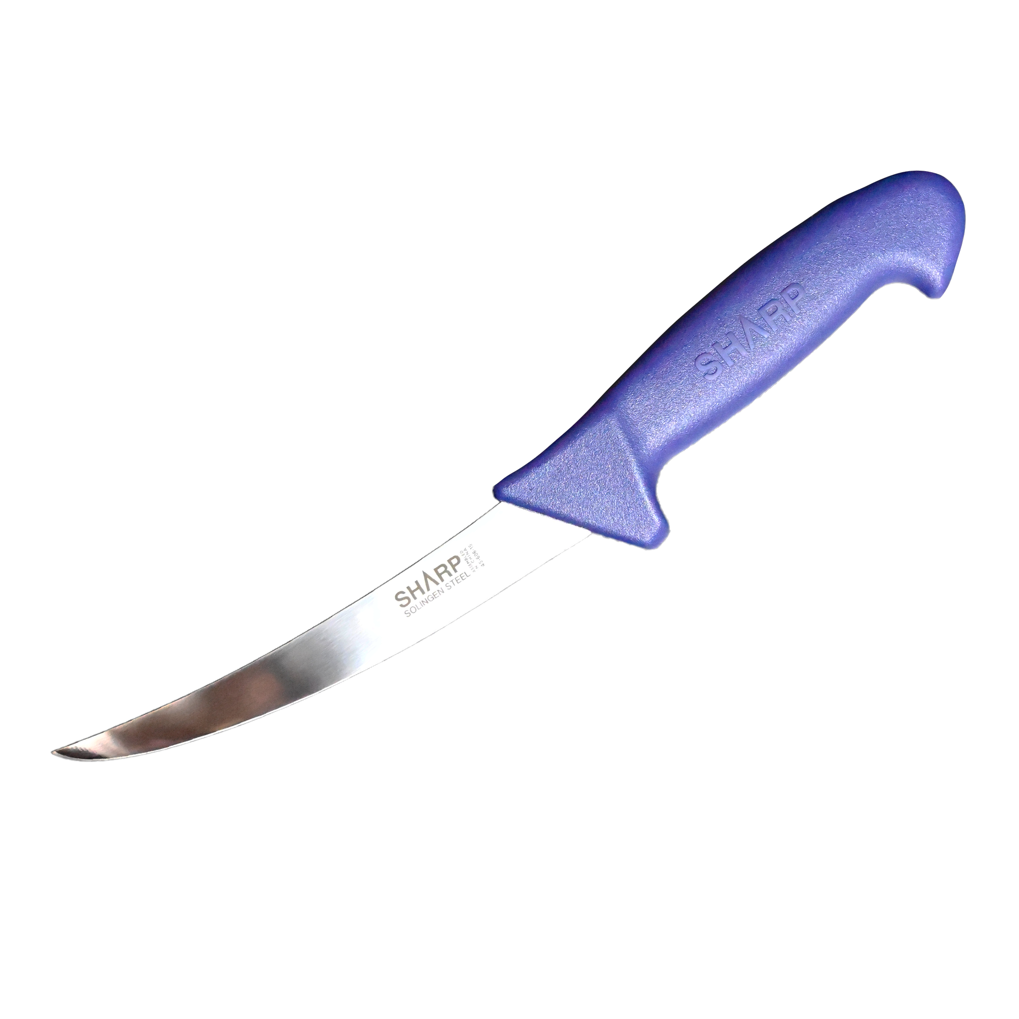 SHARP Boning Knife  Narrow Curved Blade  15cm - Blue