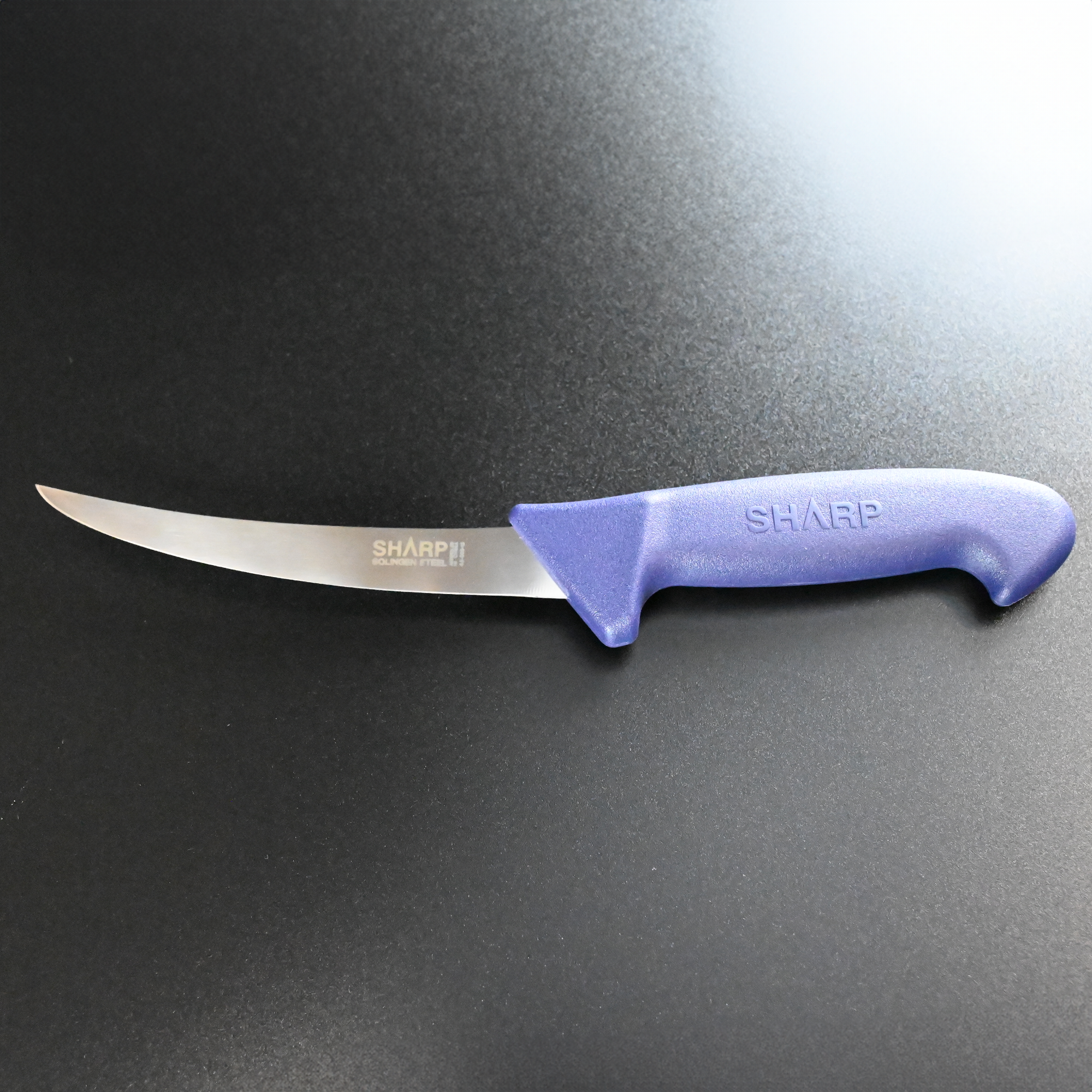 SHARP Boning Knife  Narrow Curved Blade  15cm - Blue