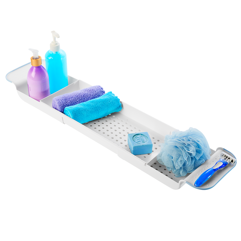 Madesmart Expandable Bath Tub Shelf - Blue